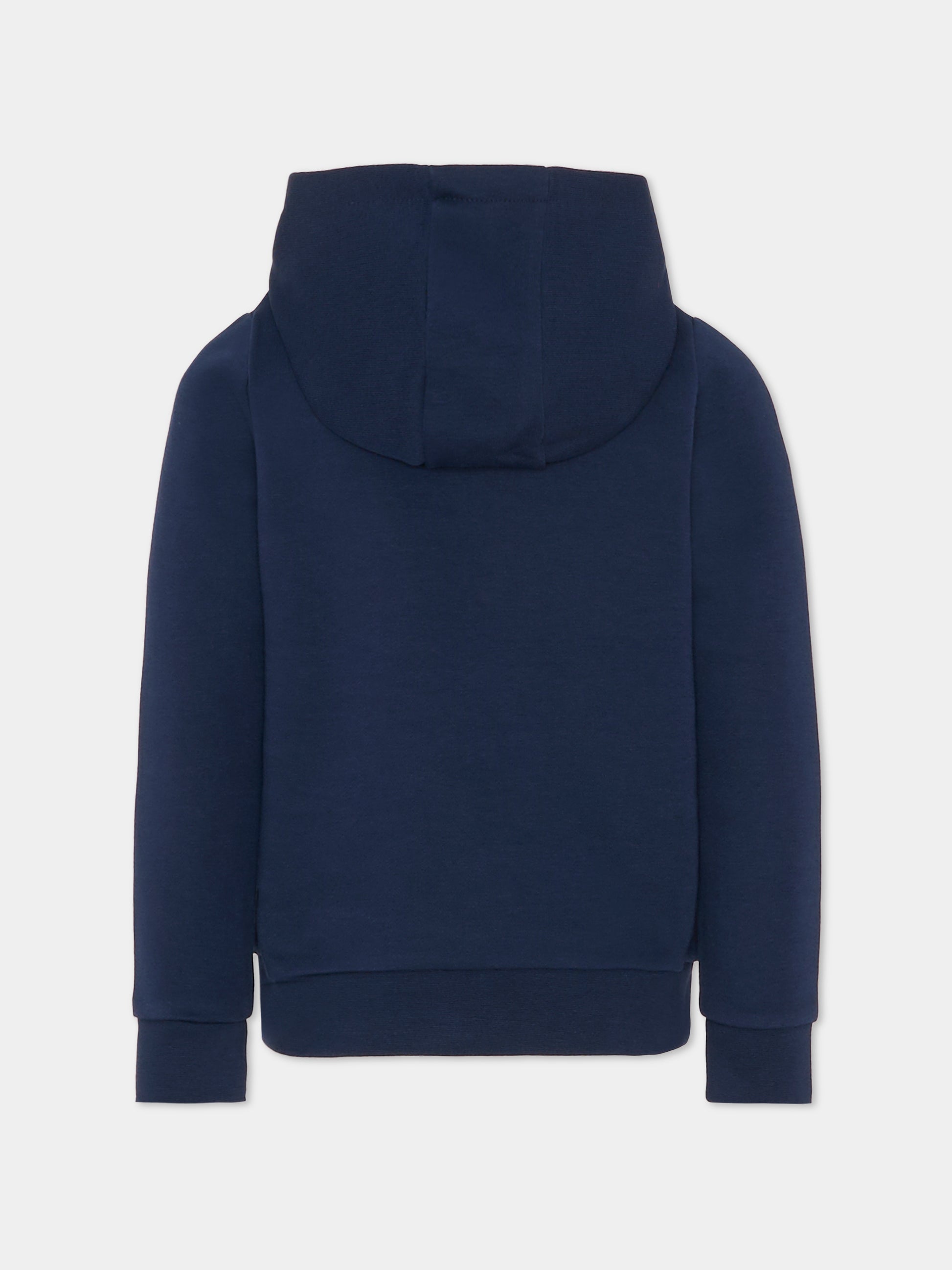 Felpa blu per bambino con logo,Boss,J51187 849