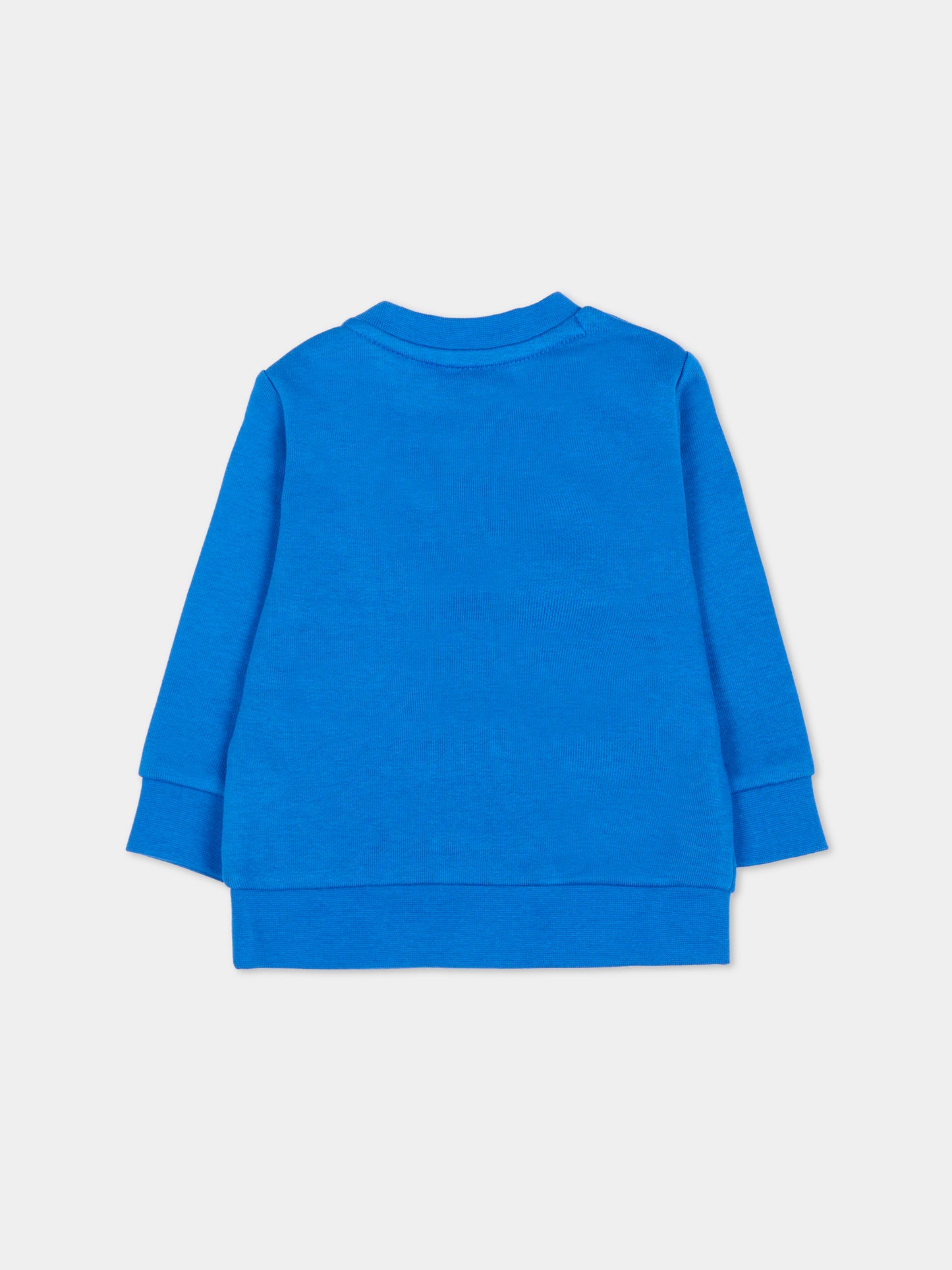 Felpa blu per neonato con logo,Boss,J51289 87A