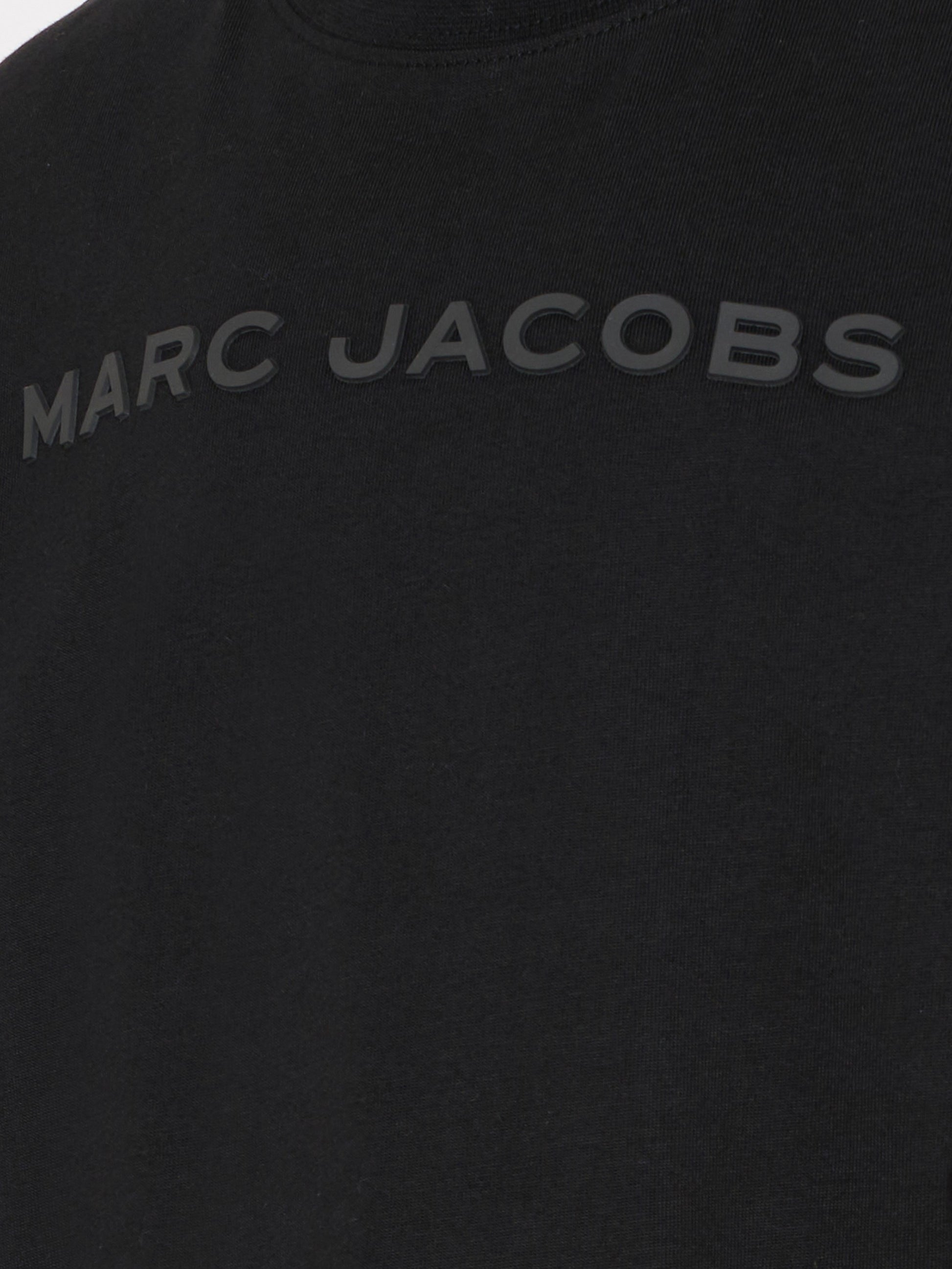 T-shirt nera per bambino con logo,Marc Jacobs,W60322 09B
