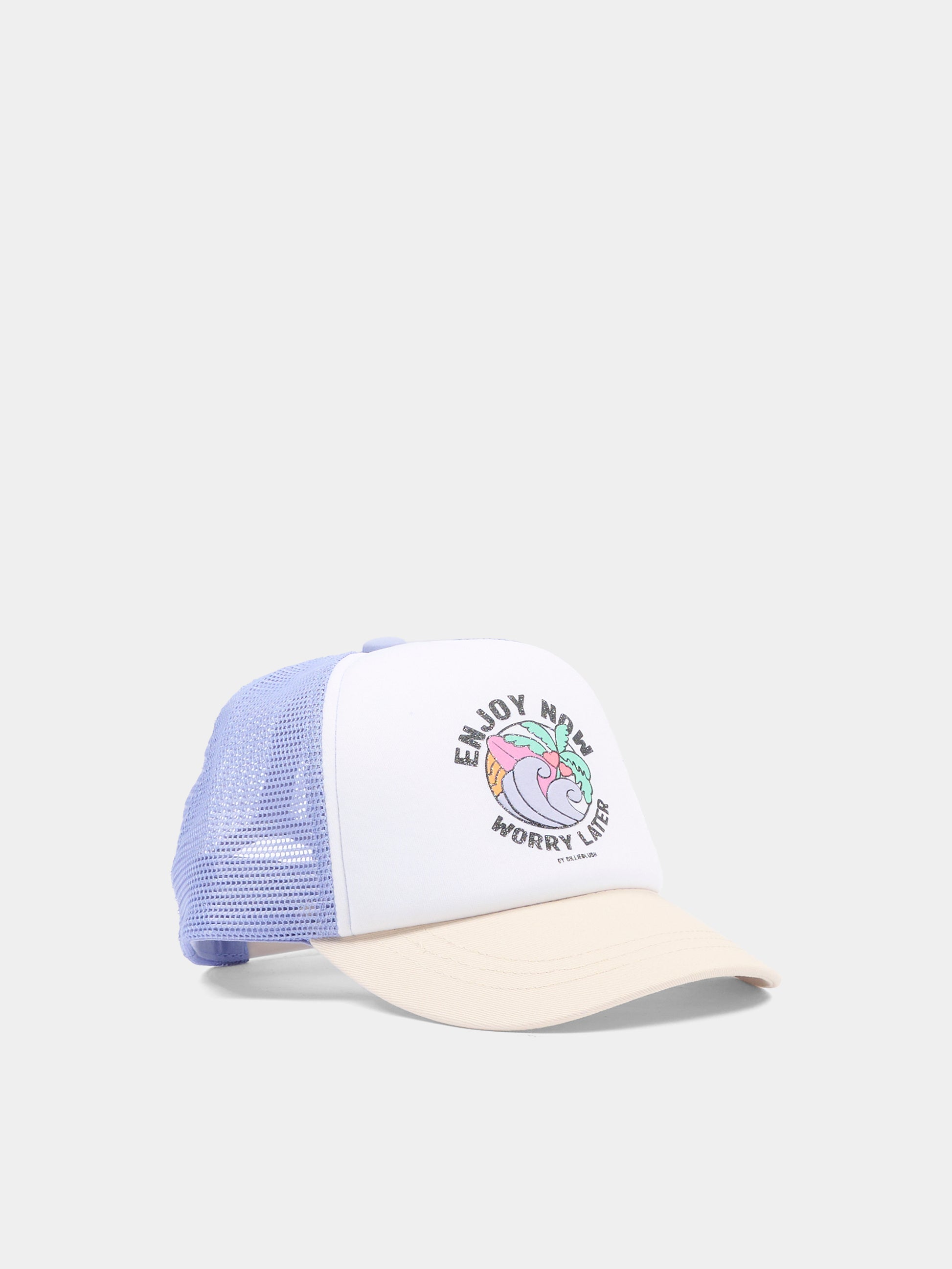 Cappello lilla per bambina con tavola da surf,Billieblush,U22070 81S