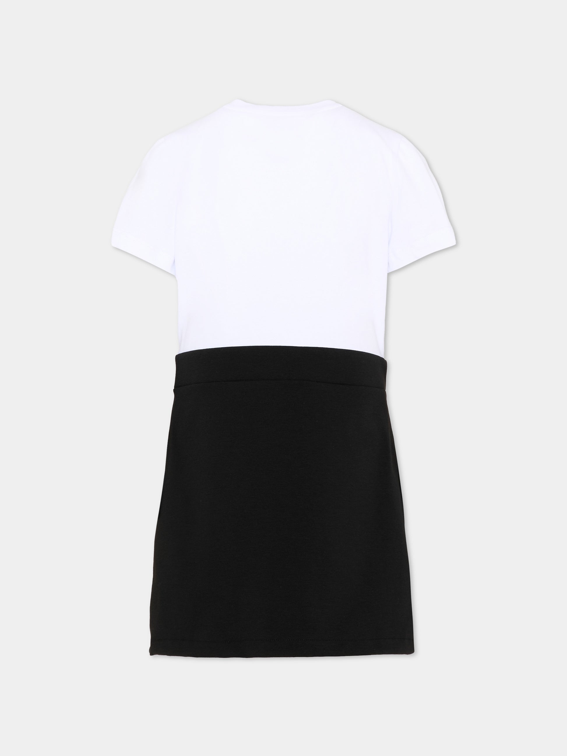 Vestito bianco per bambina con logo,Just Cavalli Kids,JGP26161VE WHITE