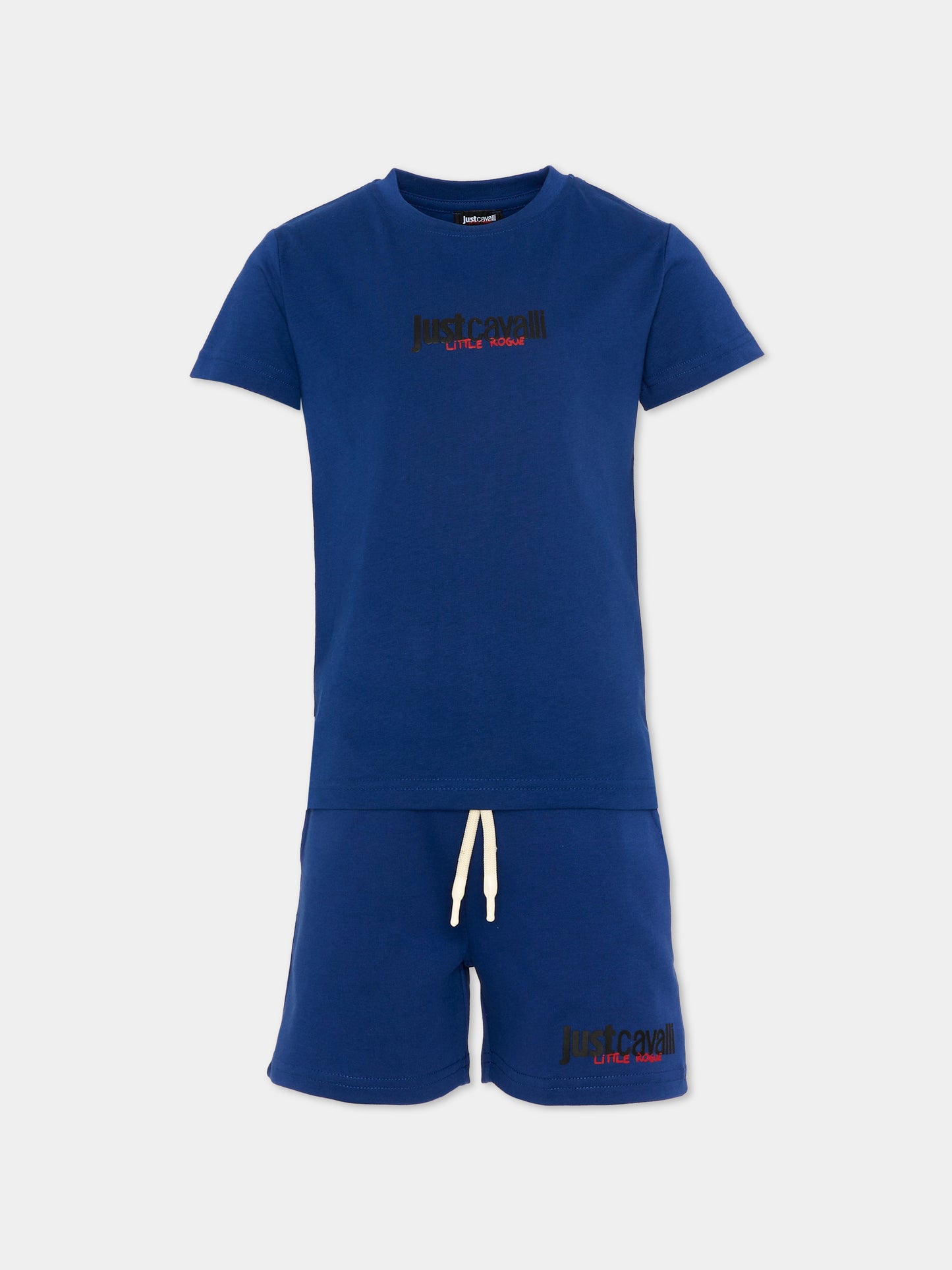 Completo sportivo blu per bambino con logo,Just Cavalli Kids,JIP26044CJ BLUE BELLWHETHER