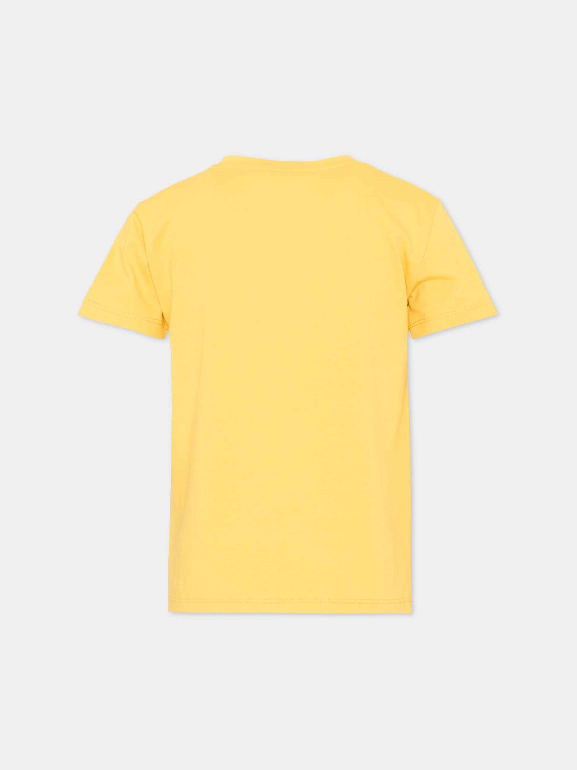 T-shirt gialla per bambino con logo,Just Cavalli Kids,JIP26047TS YELLOW DAFFODIL