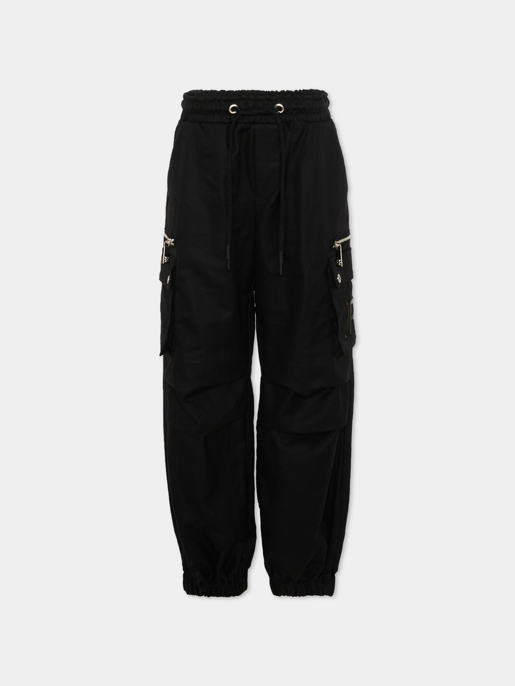 Pantaloni neri per bambino cargo,Richmond,RBP26049PA BLACK
