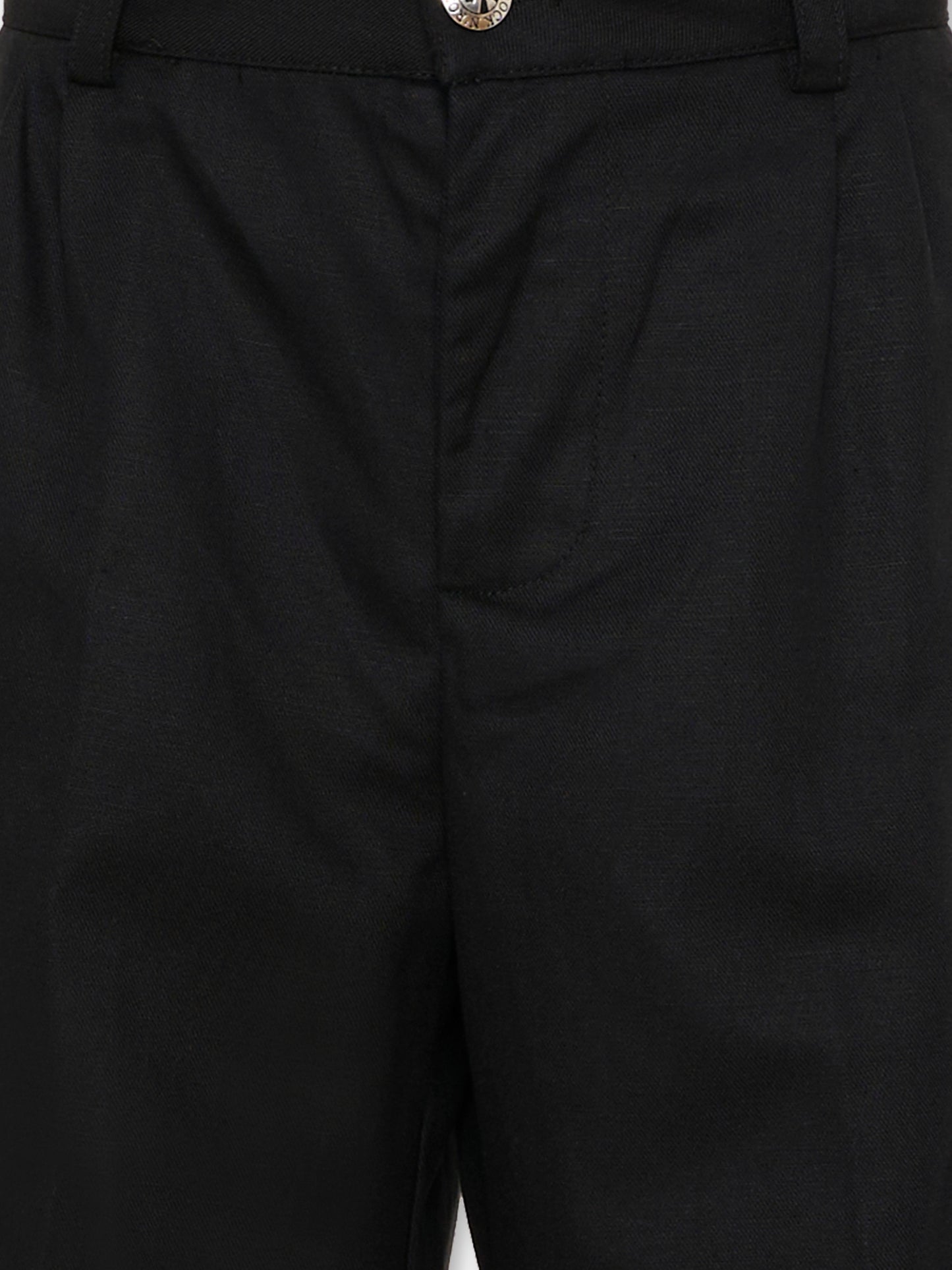 Shorts nero cargo per bambino con logo,Richmond,RBP26046BE BLACK