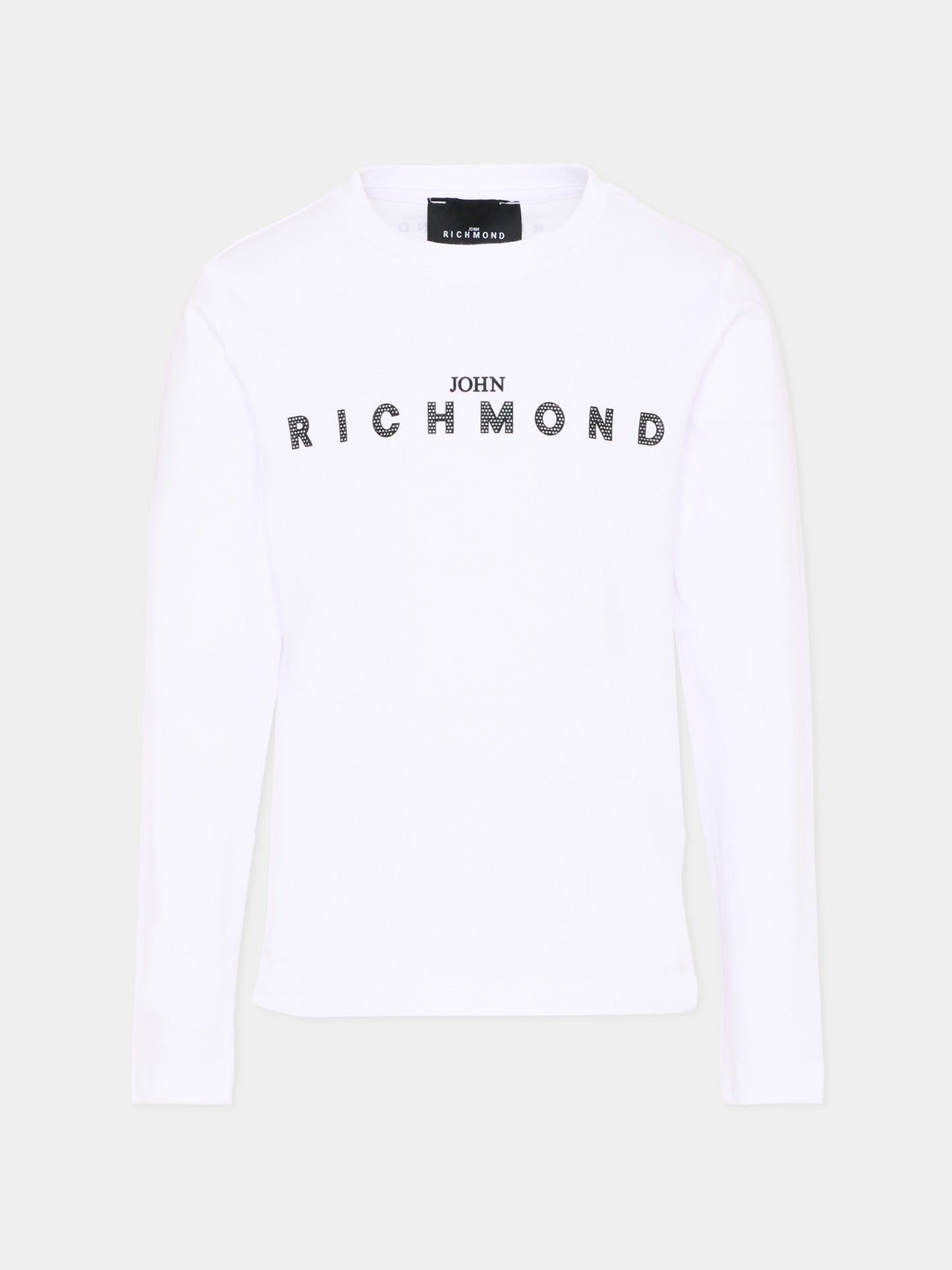 T-Shirt bianca per bambini con logo,Richmond,RBP26021TS WHITE