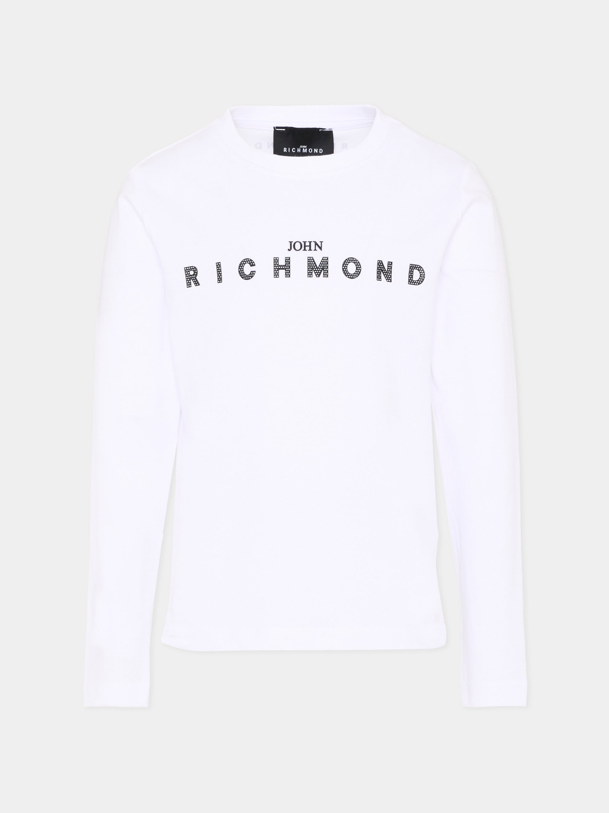 T-Shirt bianca per bambini con logo,Richmond,RBP26021TS WHITE