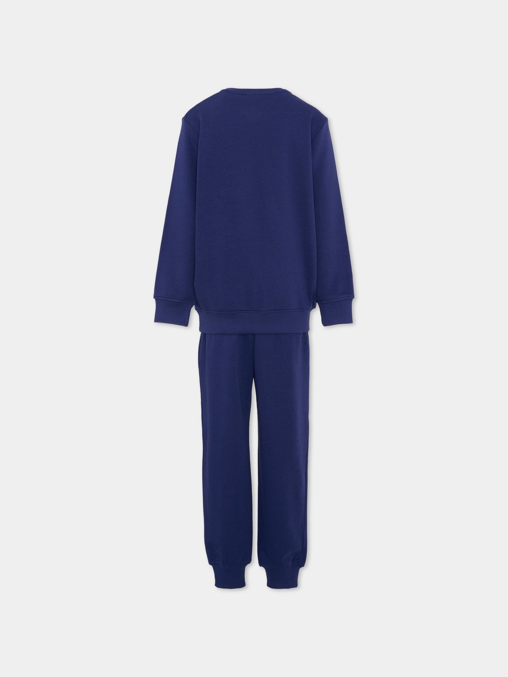 Completo sportivo blu per bambino con monogram,Richmond,RBP26011CF BLUE BEACON