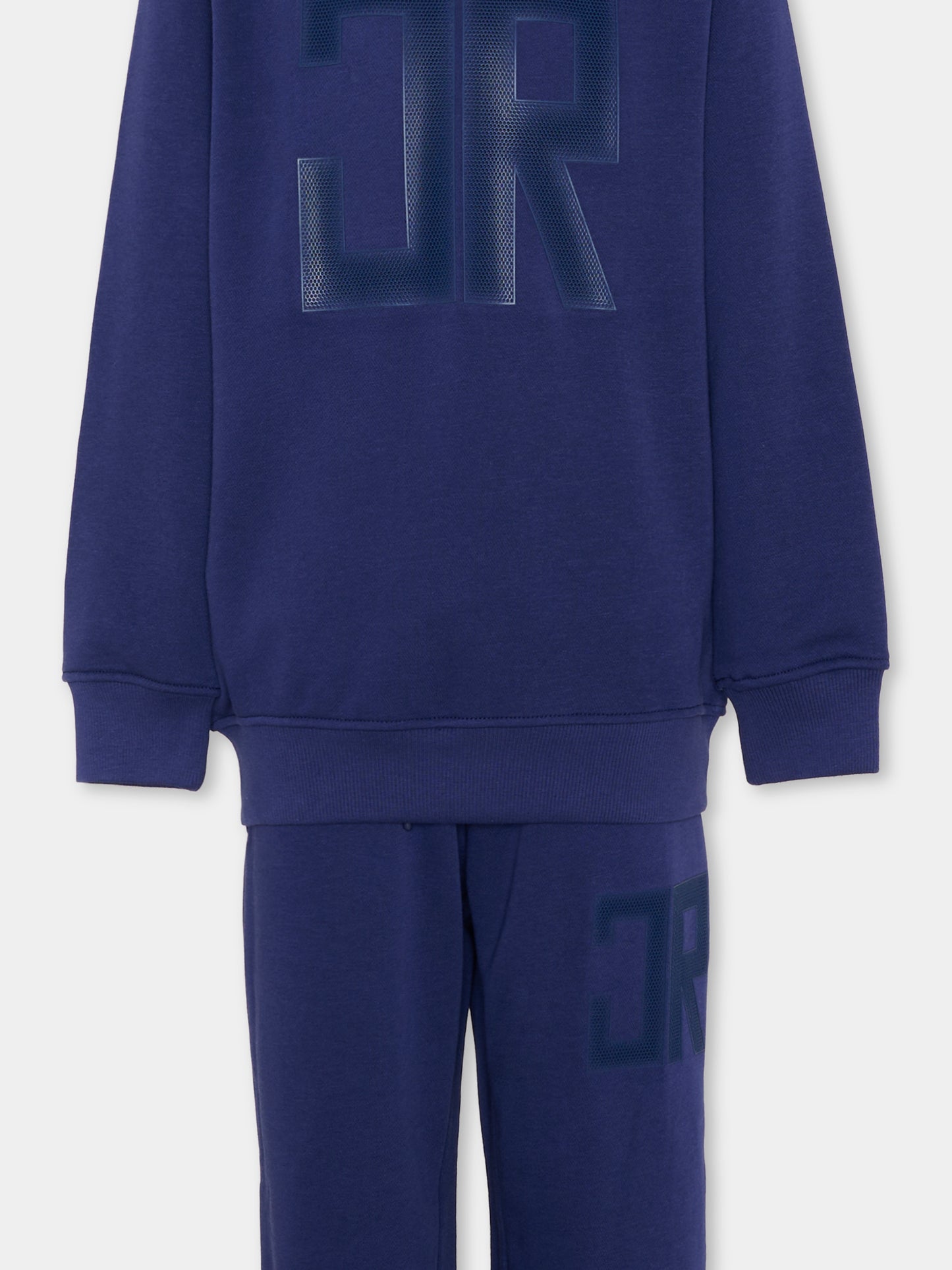 Completo sportivo blu per bambino con monogram,Richmond,RBP26011CF BLUE BEACON