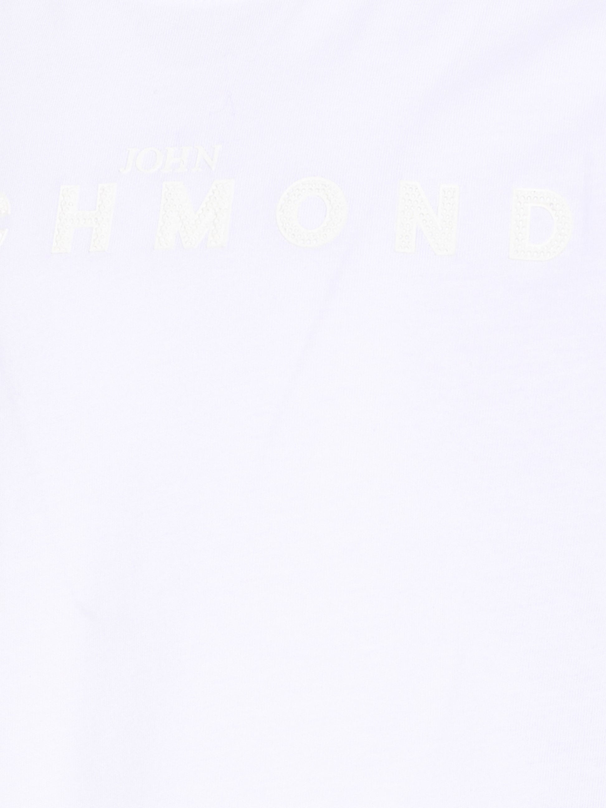 T-Shirt bianca per bambina con logo,Richmond,RGP26017TS WHITE