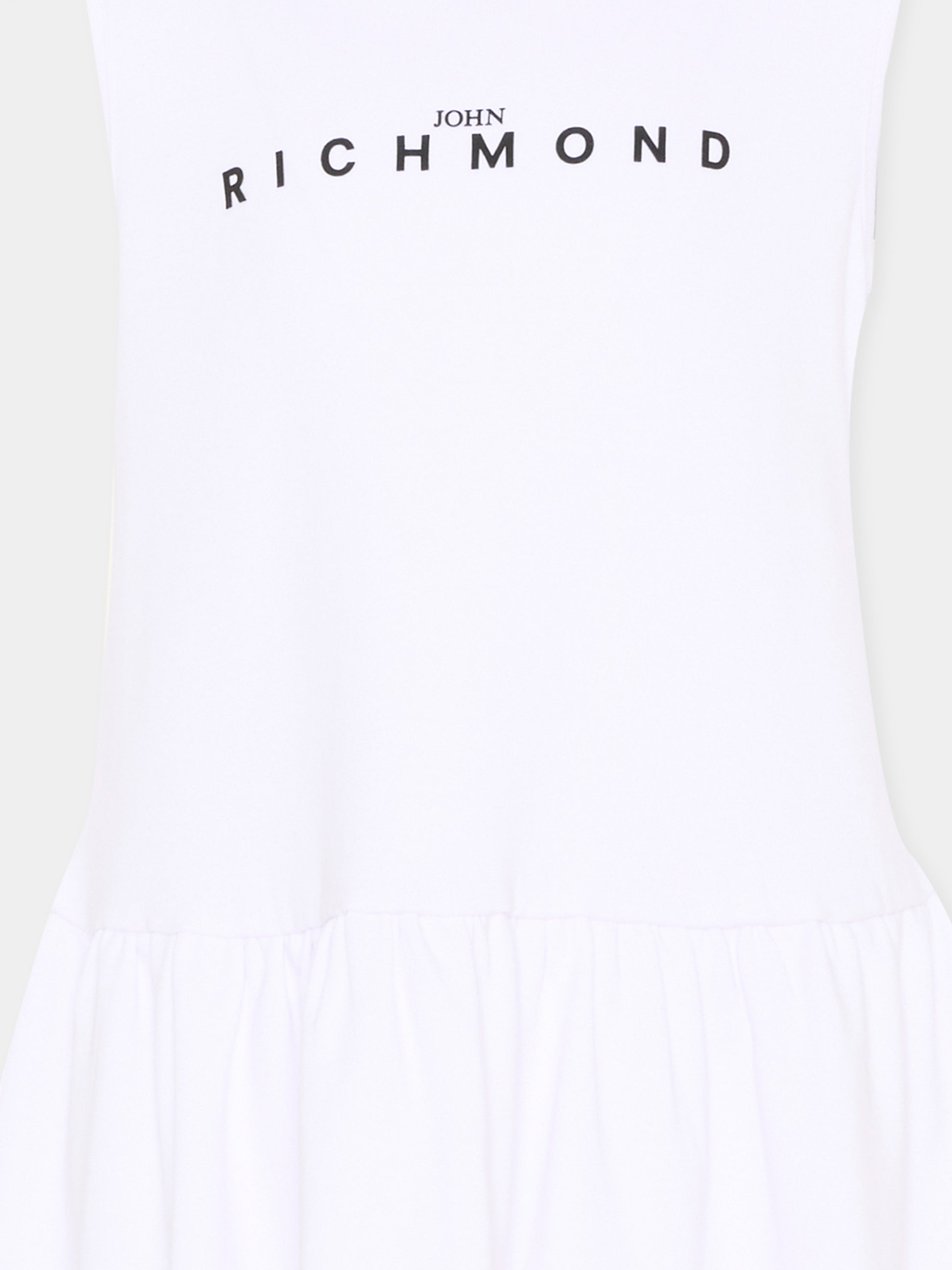 Vestito bianco per bambina con logo,Richmond,RGP26033VE WHITE