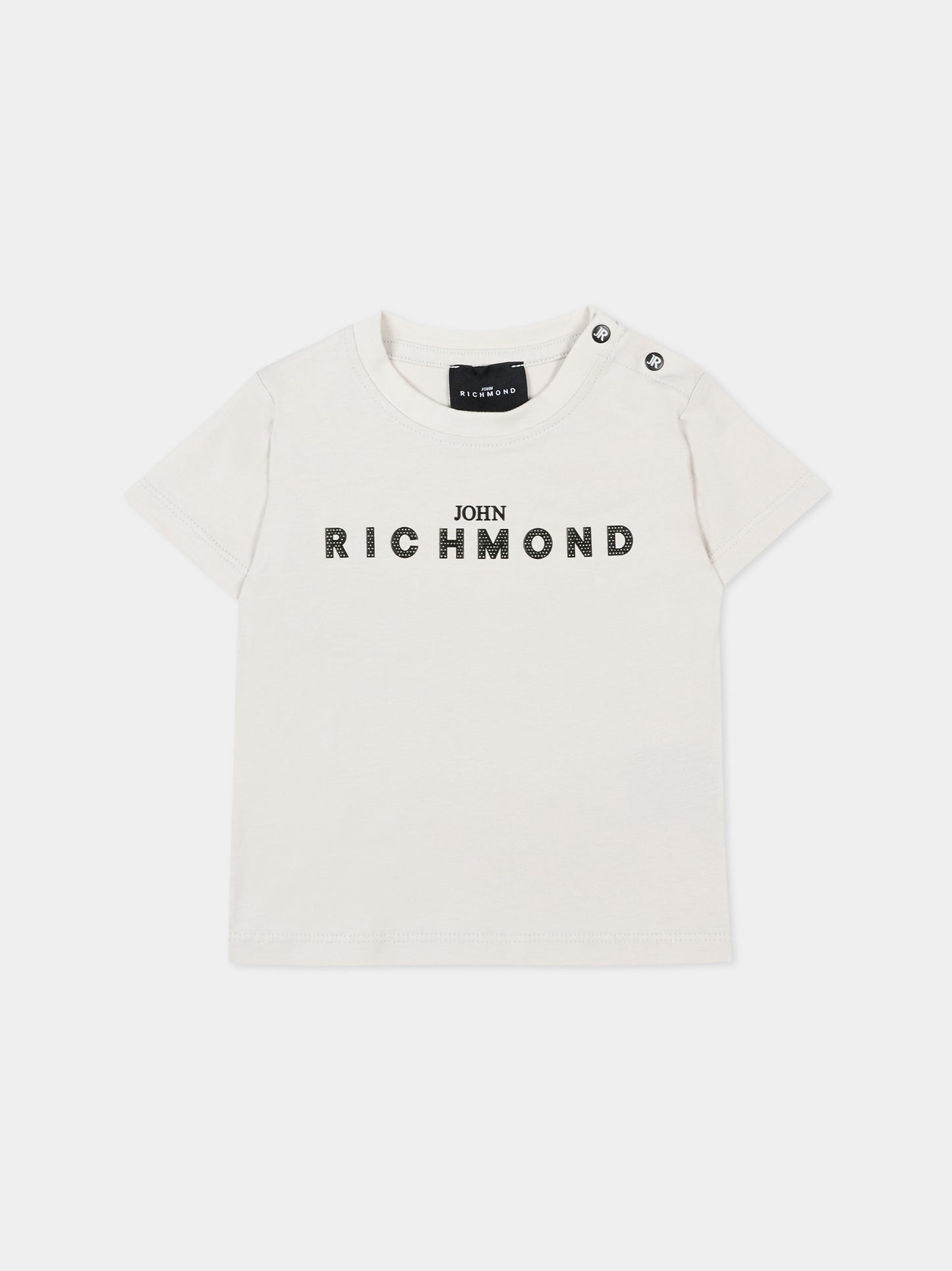 T-Shirt grigia per neonato con logo,Richmond,RIP26002TS BLUE VAPOR