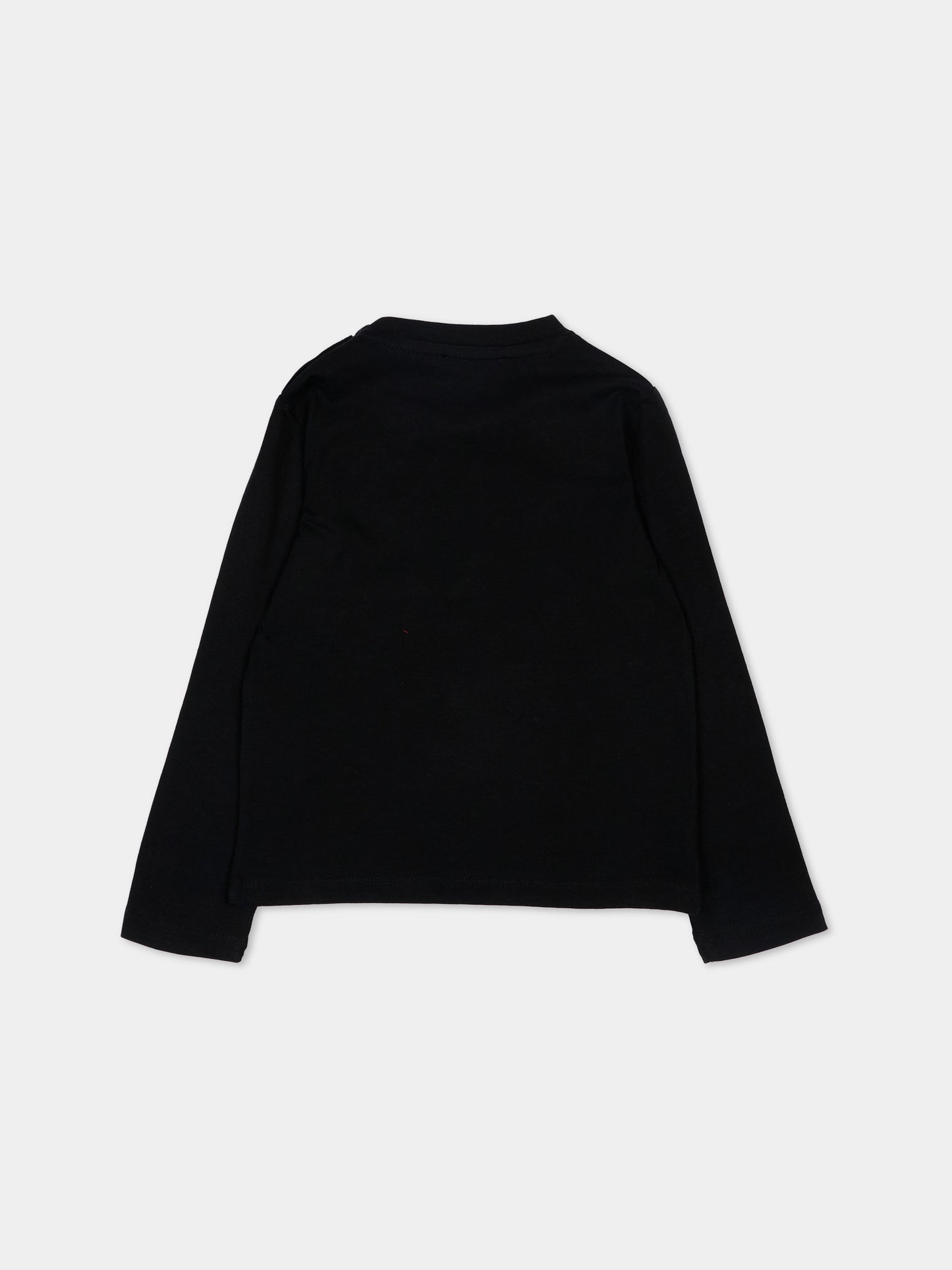 T-Shirt a manica lunga nera per neonato con logo,Richmond,RIP26009TS BLACK