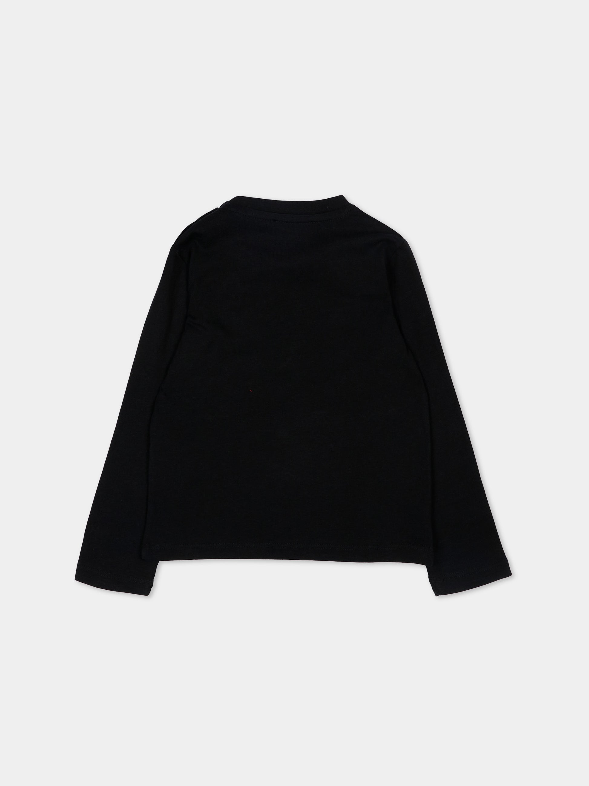 T-Shirt a manica lunga nera per neonato con logo,Richmond,RIP26009TS BLACK