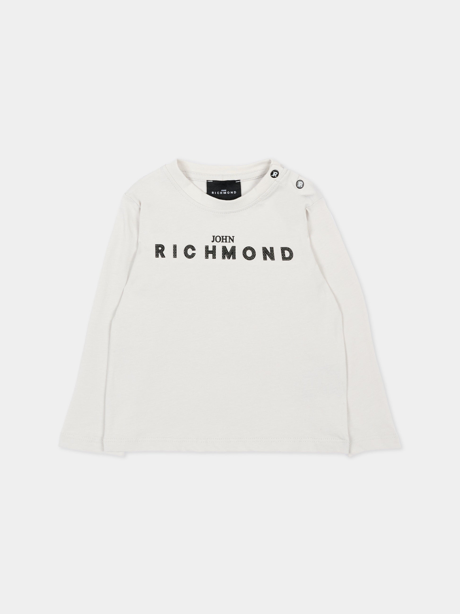 T-Shirt grigia per neonato con logo,Richmond,RIP26009TS BLUE VAPOR