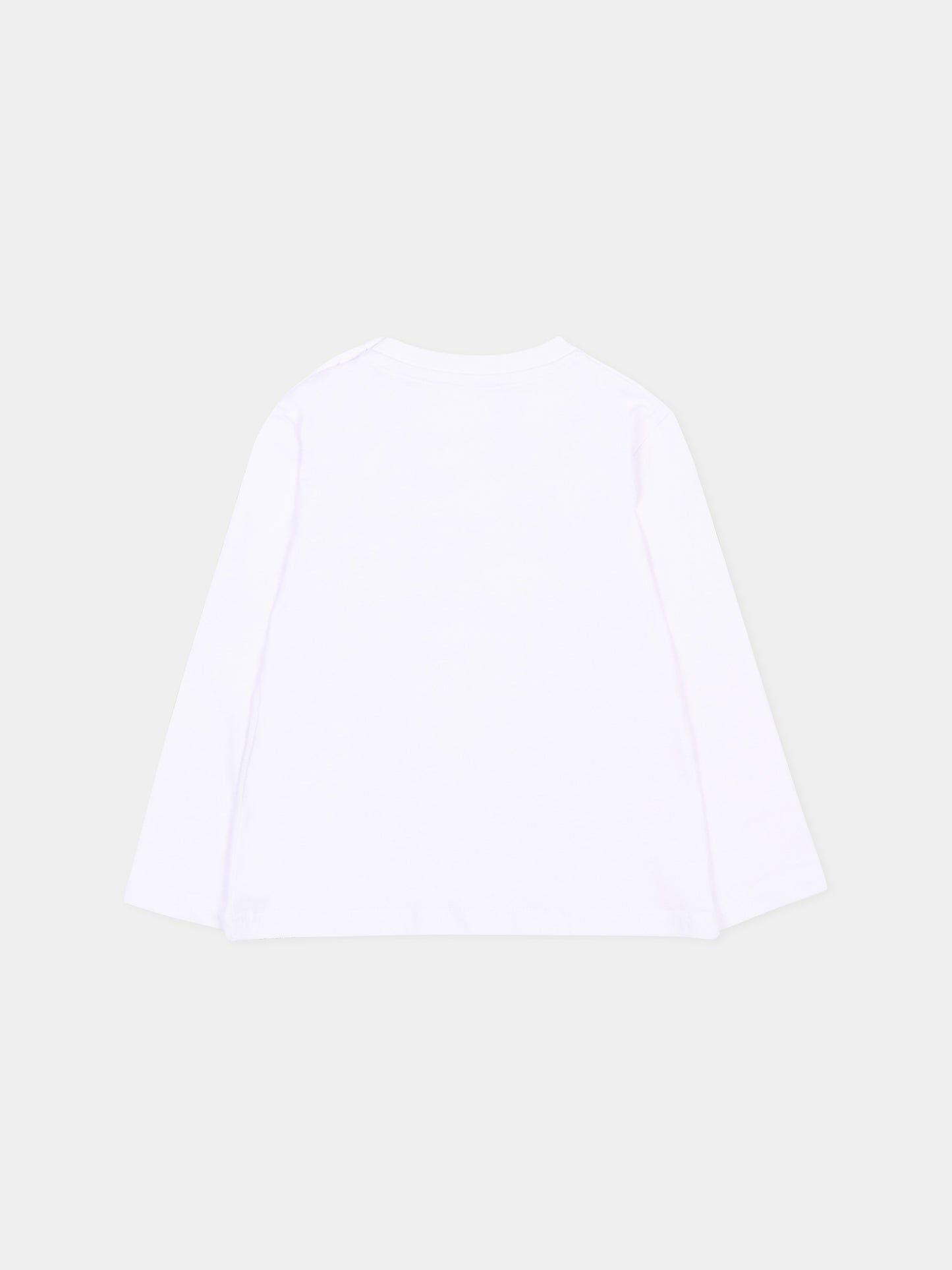 T-Shirt a manica lunga bianca per neonato con logo,Richmond,RIP26009TS WHITE