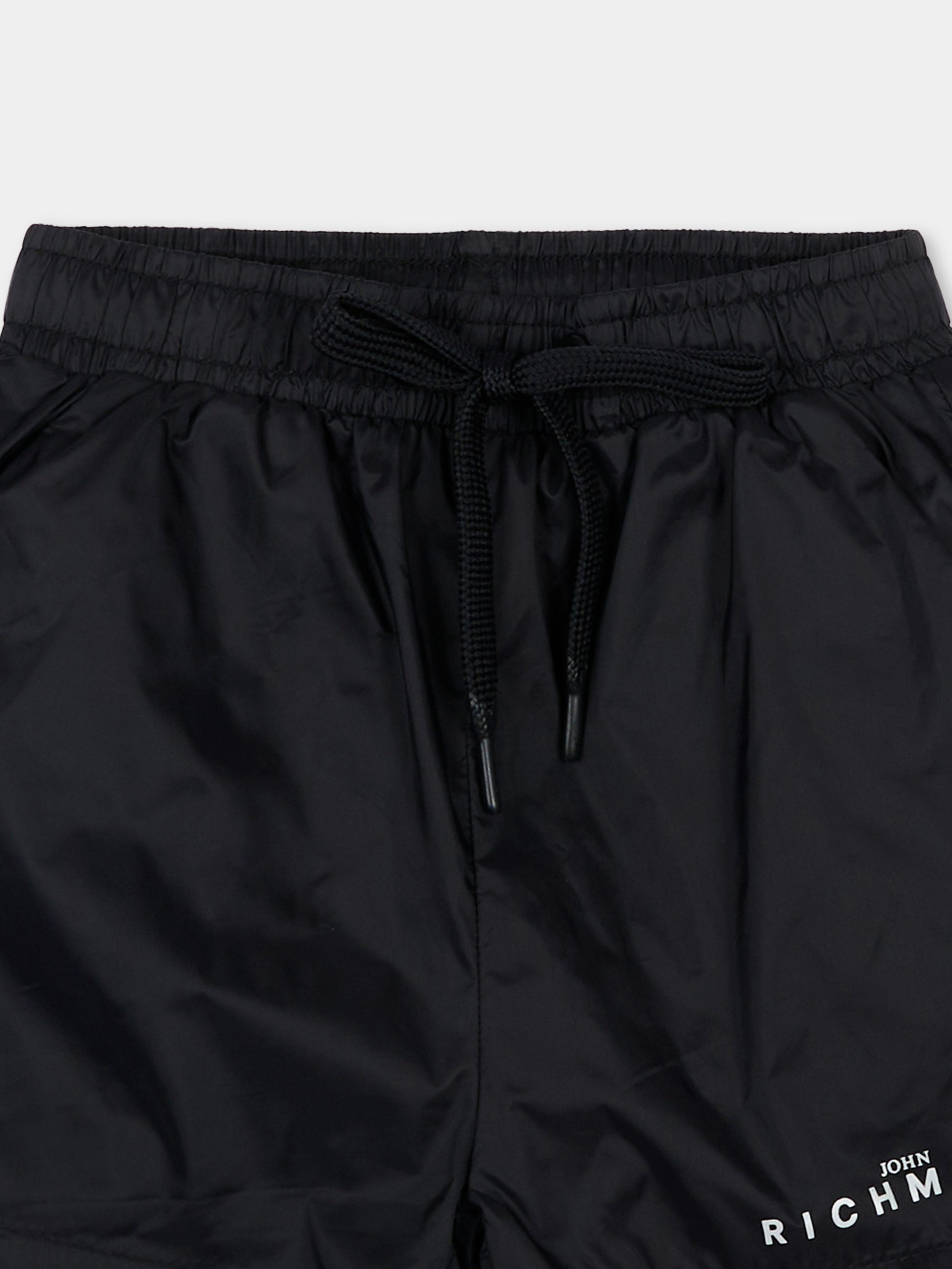 Boxer mare nero per neonato con logo,Richmond,RIP26013CO BLACK