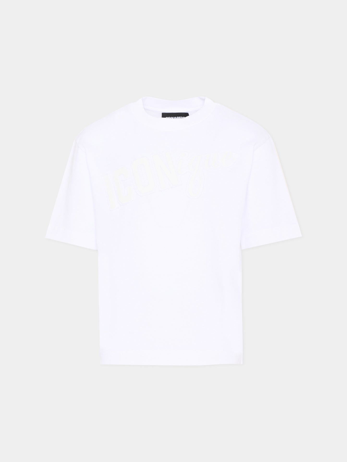 T-Shirt bianca per bambino con logo,Dsquared2,DQ3388 D0AG7 DQ100