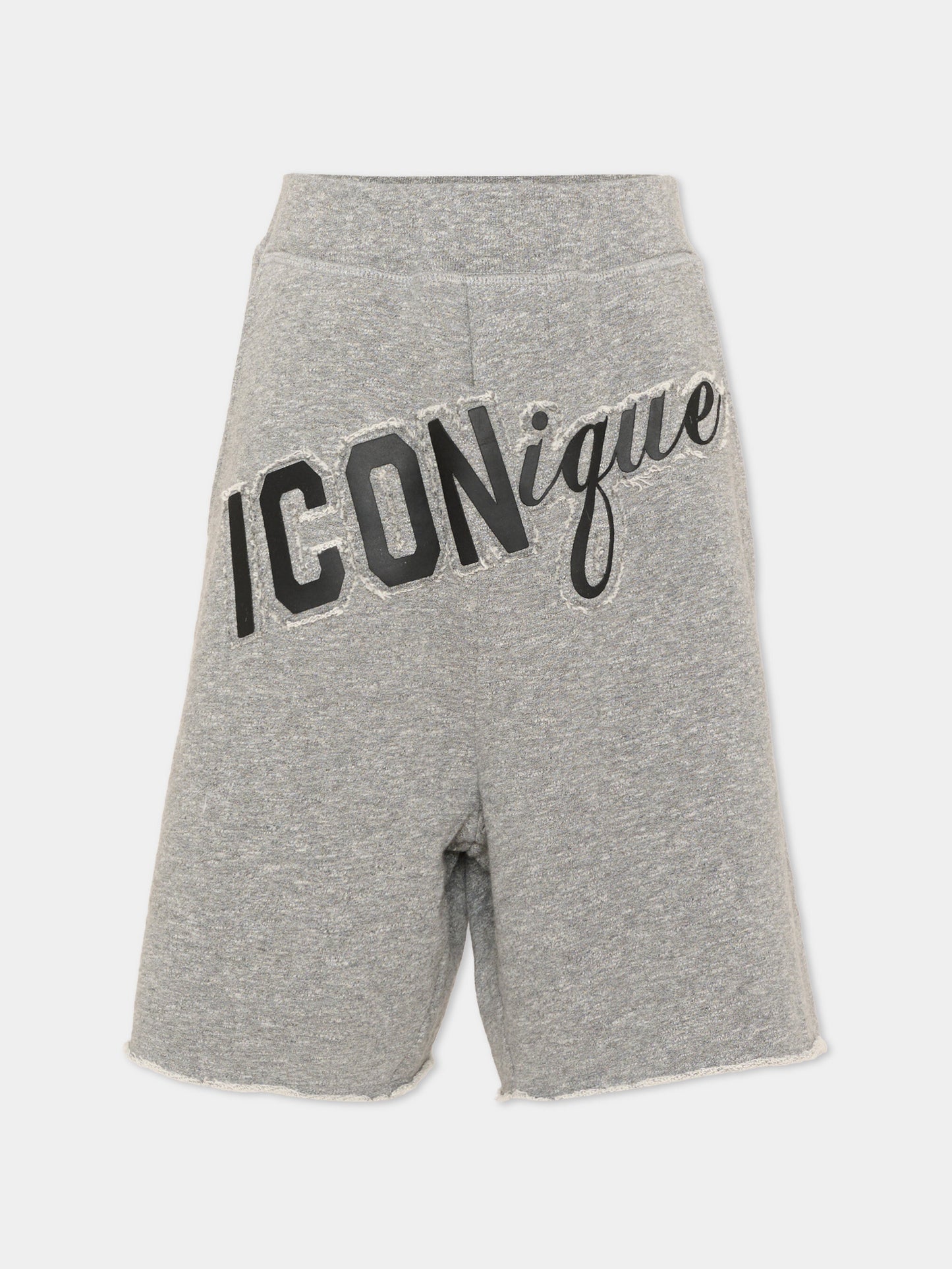 Shorts grigi per bambino con logo,Dsquared2,DQ3390 D0AHK DQ902