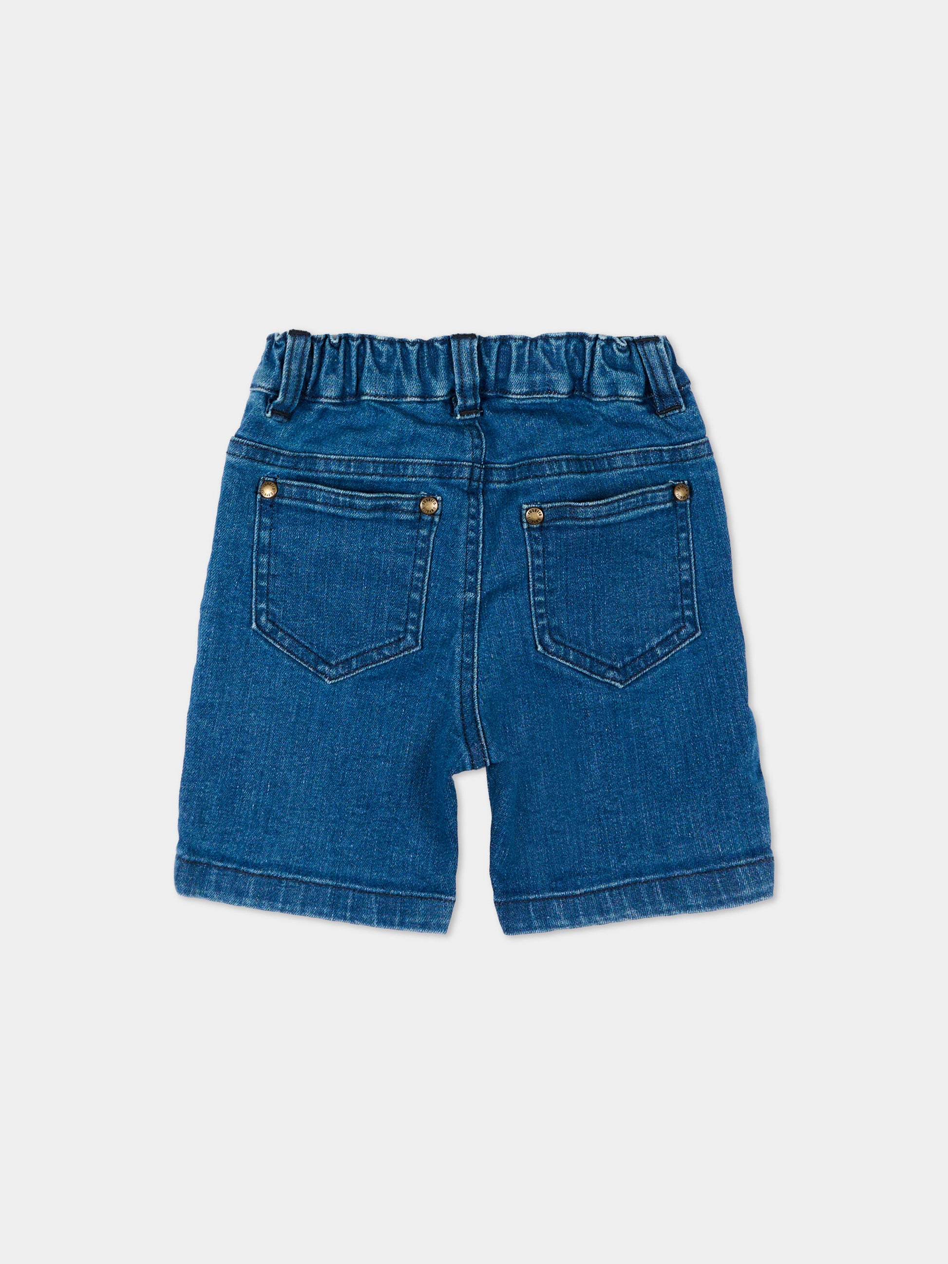 Shorts denim per neonato,Roberto Cavalli Kids,CIP26087BE DENIM BLUE LIGHT