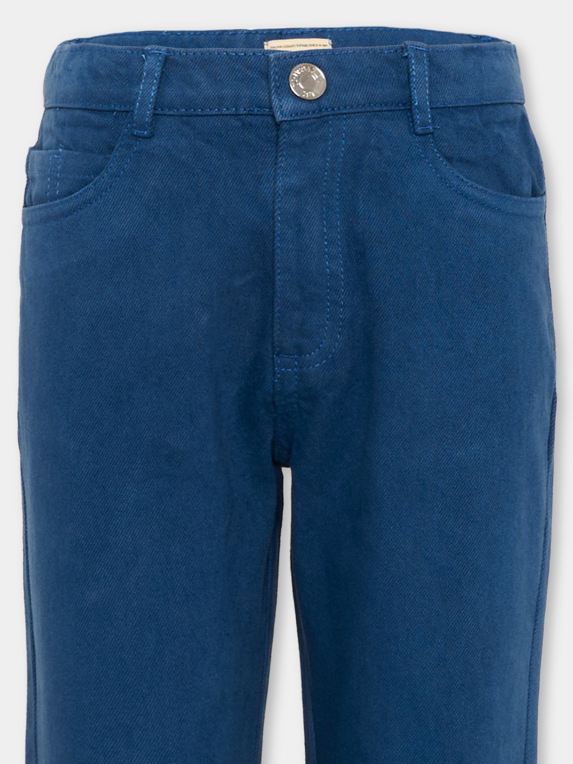 Pantaloni blu per bambino,Trussardi Junior,TIP26006PA BLUE ESTATE