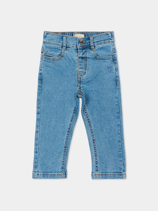 Jeans denim per neonata,Trussardi Junior,TIP26015JE DENIM BLUE MEDIUM