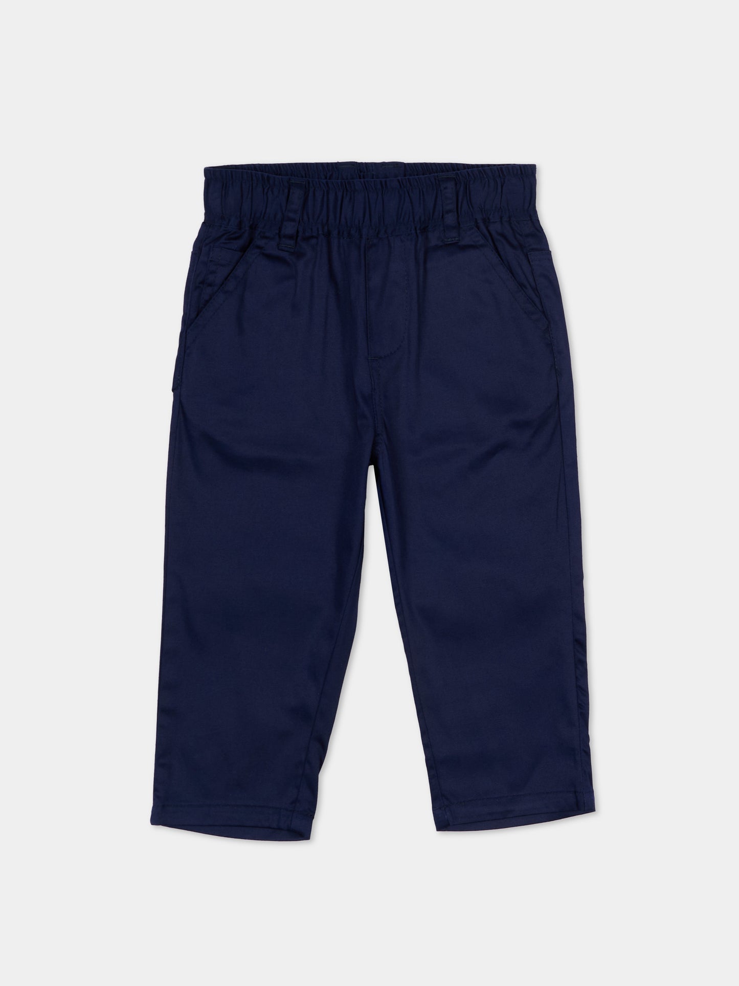 Pantalone blu per neonato con levriero,Trussardi Junior,TIP26050PA BLUE ESTATE