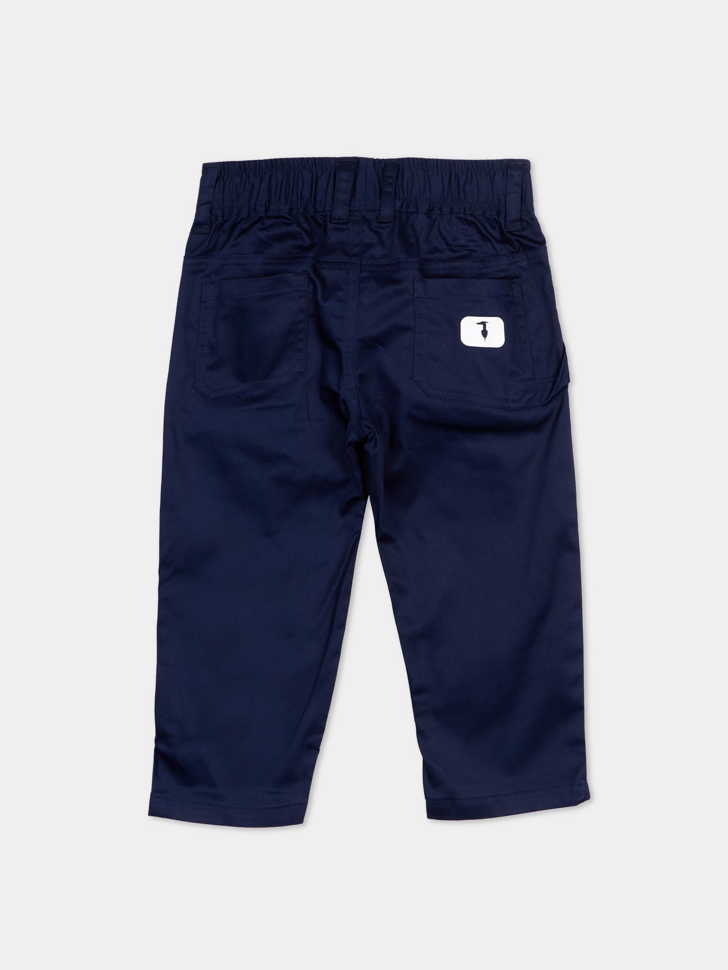 Pantalone blu per neonato con levriero,Trussardi Junior,TIP26050PA BLUE ESTATE