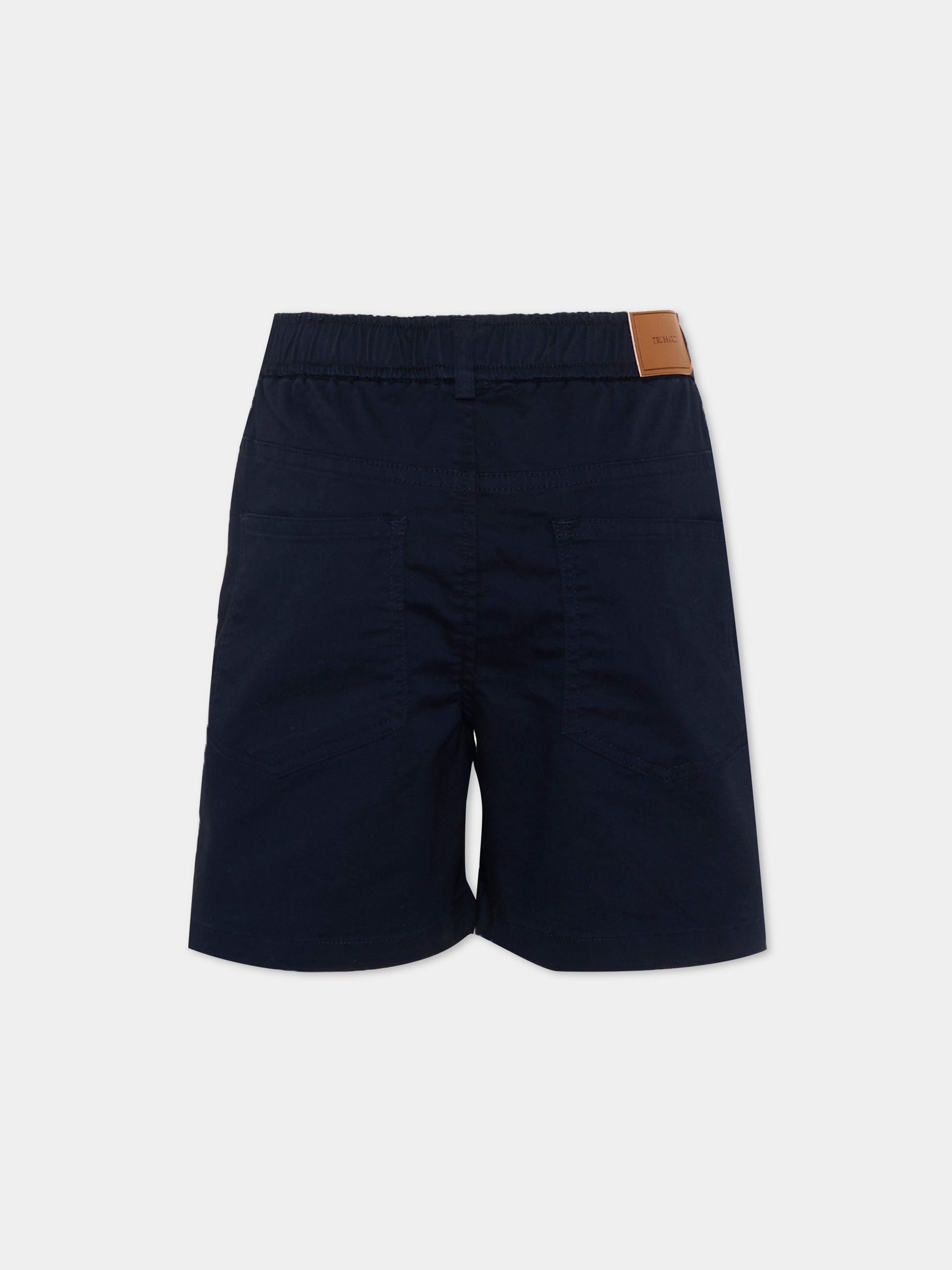 Shorts blu per bambino,Trussardi Junior,TIP26074BE BLUE ESTATE