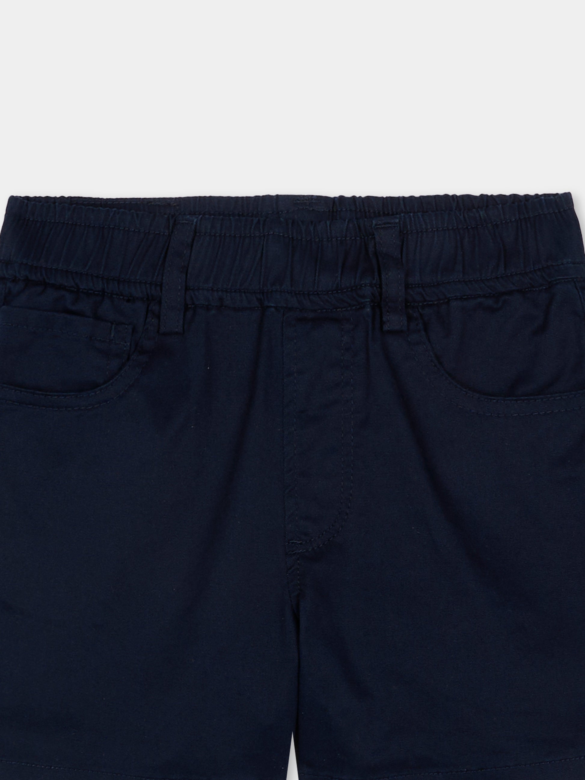 Shorts blu per neonato,Trussardi Junior,TIP26074BE BLUE ESTATE