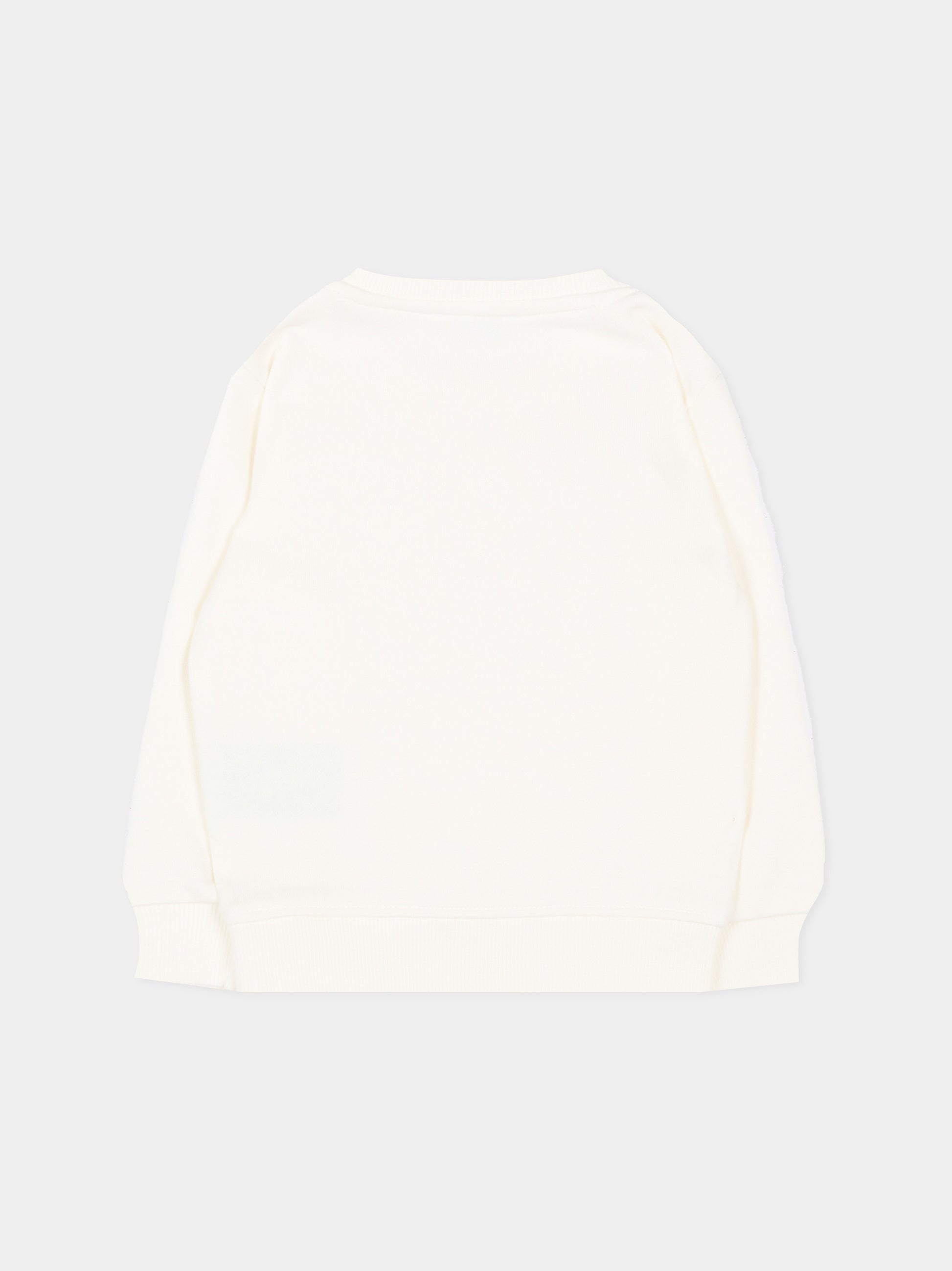 Felpa avorio per neonato con logo,Trussardi Junior,TIP26084FE OFF-WHITE