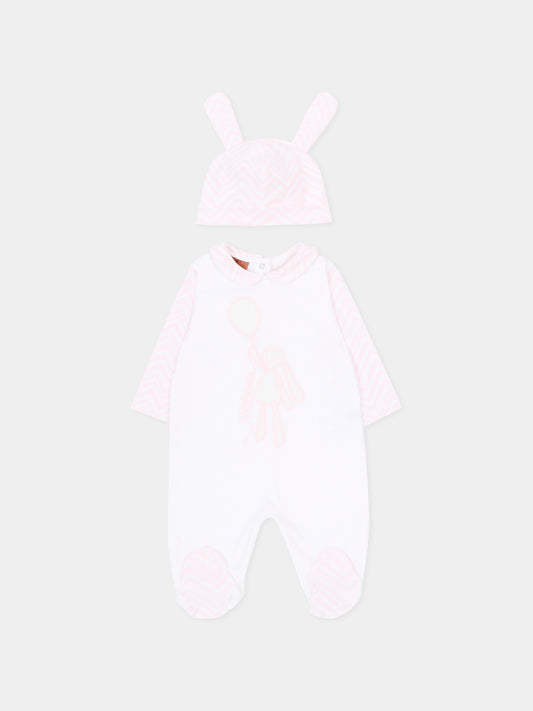 White set for babykids with logo