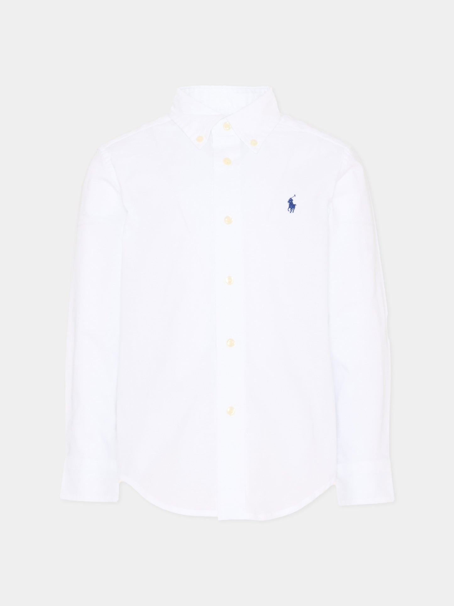 Camicia bianca per bambino con Pony,Ralph Lauren Kids,952199001