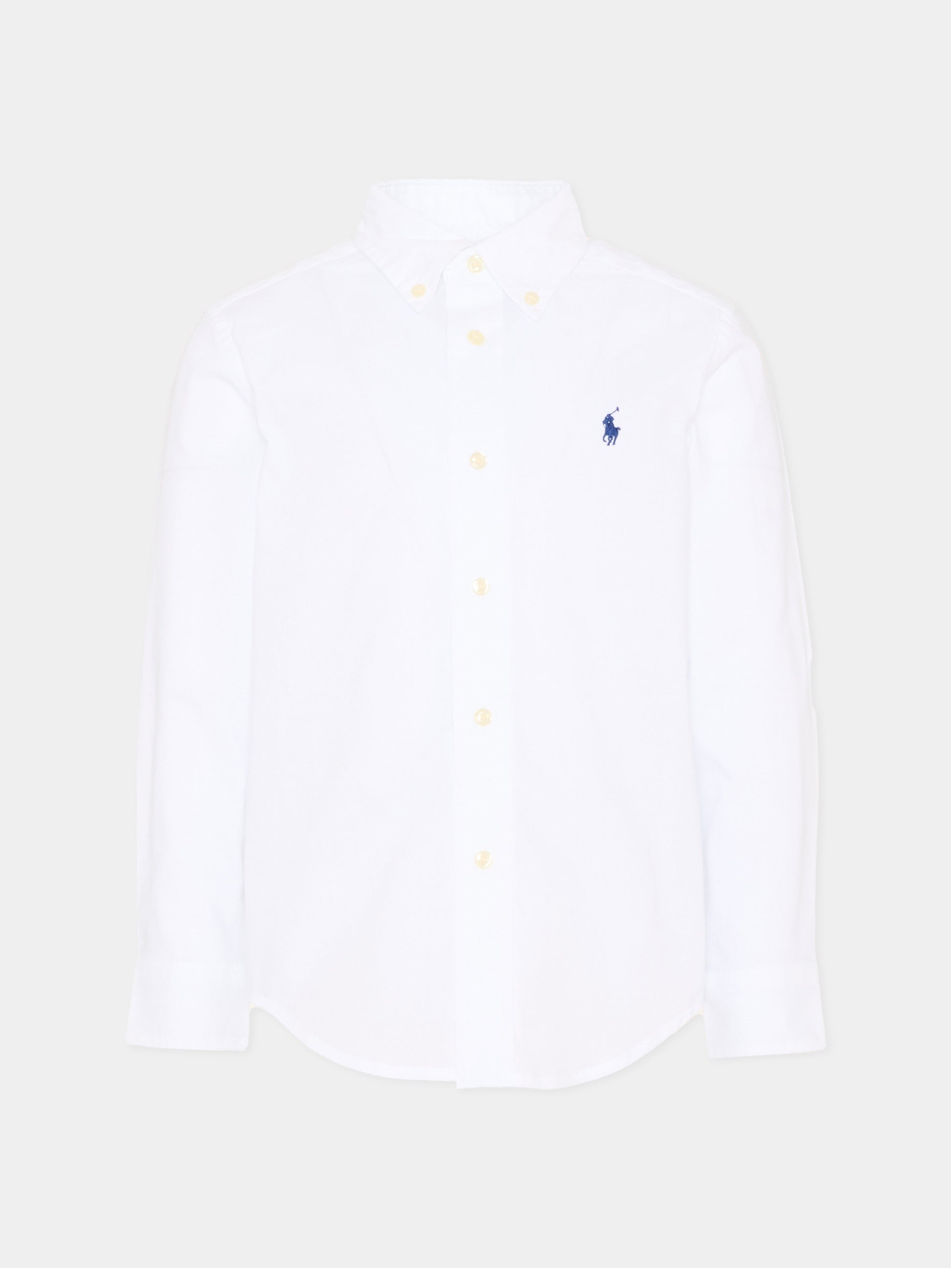 Camicia bianca per bambino con Pony,Ralph Lauren Kids,952199001