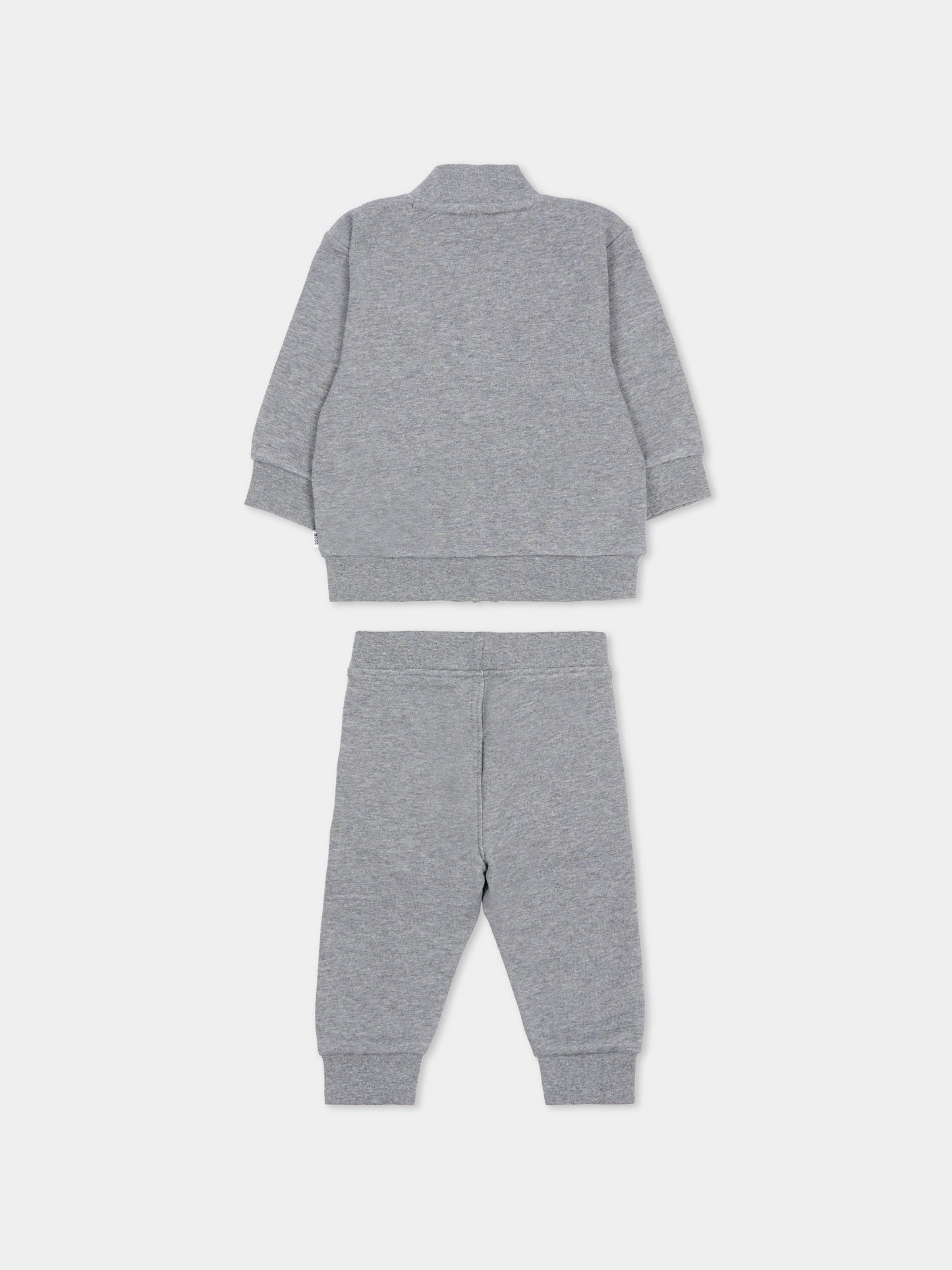 Completo grigio per neonato con logo,Boss,J52482 A46