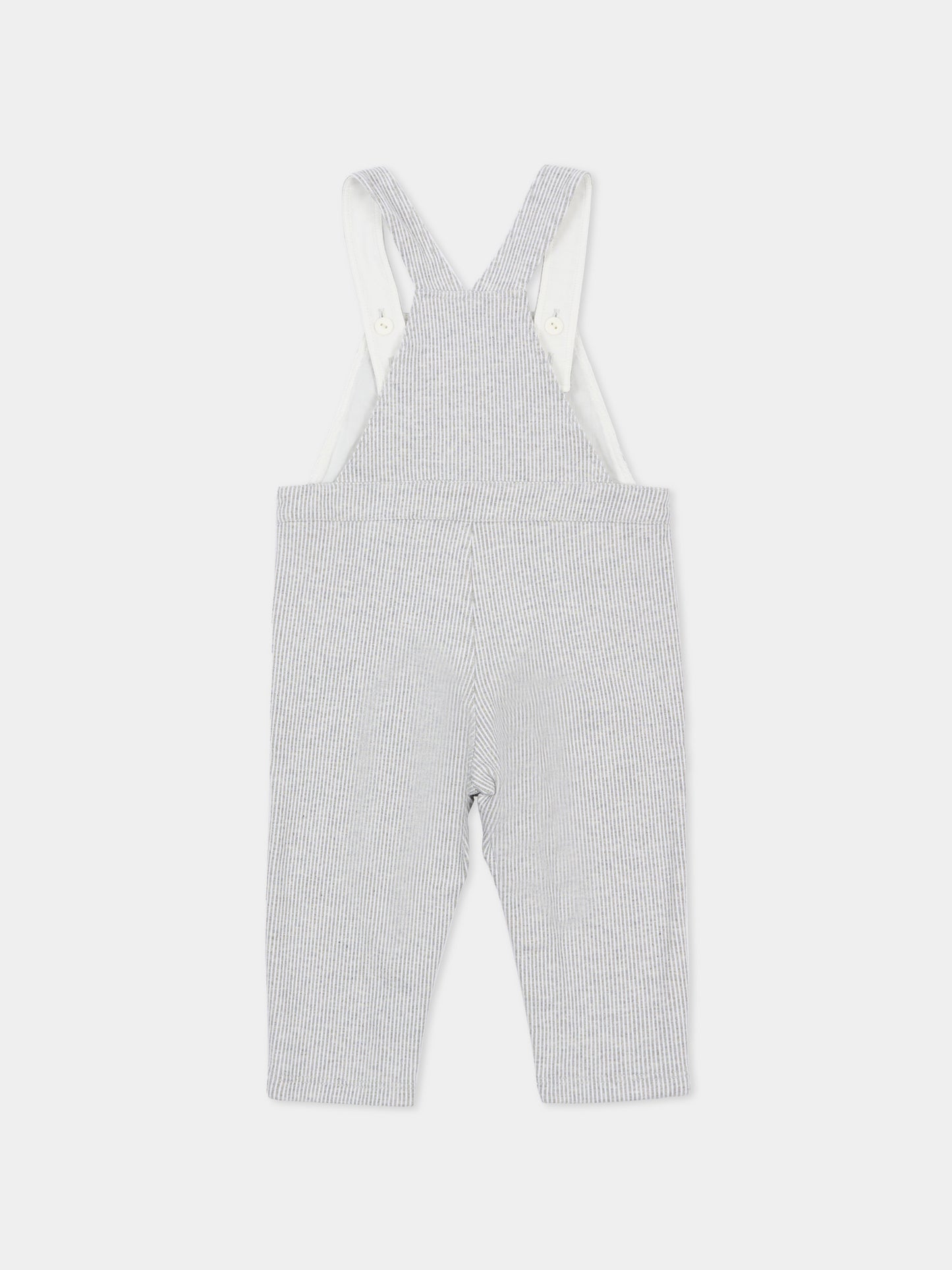 Salopette celeste per neonato con gatto,Kenzo Kids,K61239 77A