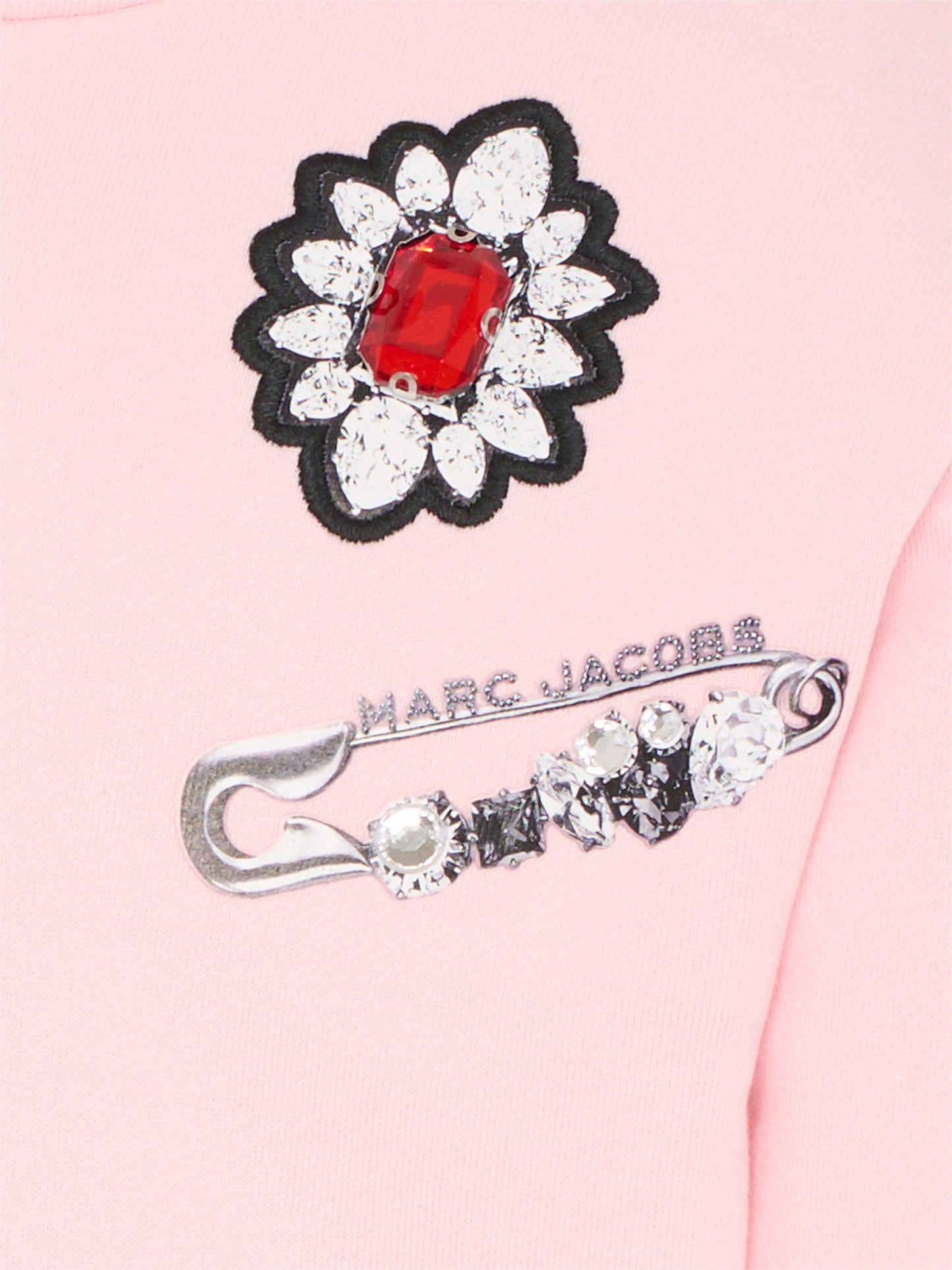Felpa rosa per bambina con logo,Marc Jacobs,W60578 475