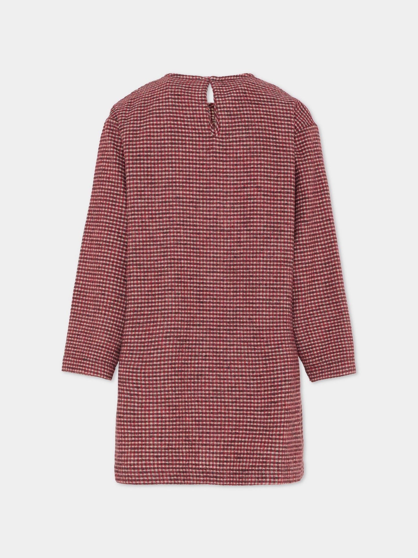 Vestito rosso per bambina con fiocco,Douuod Kids,DX1A70 I0297 101RO