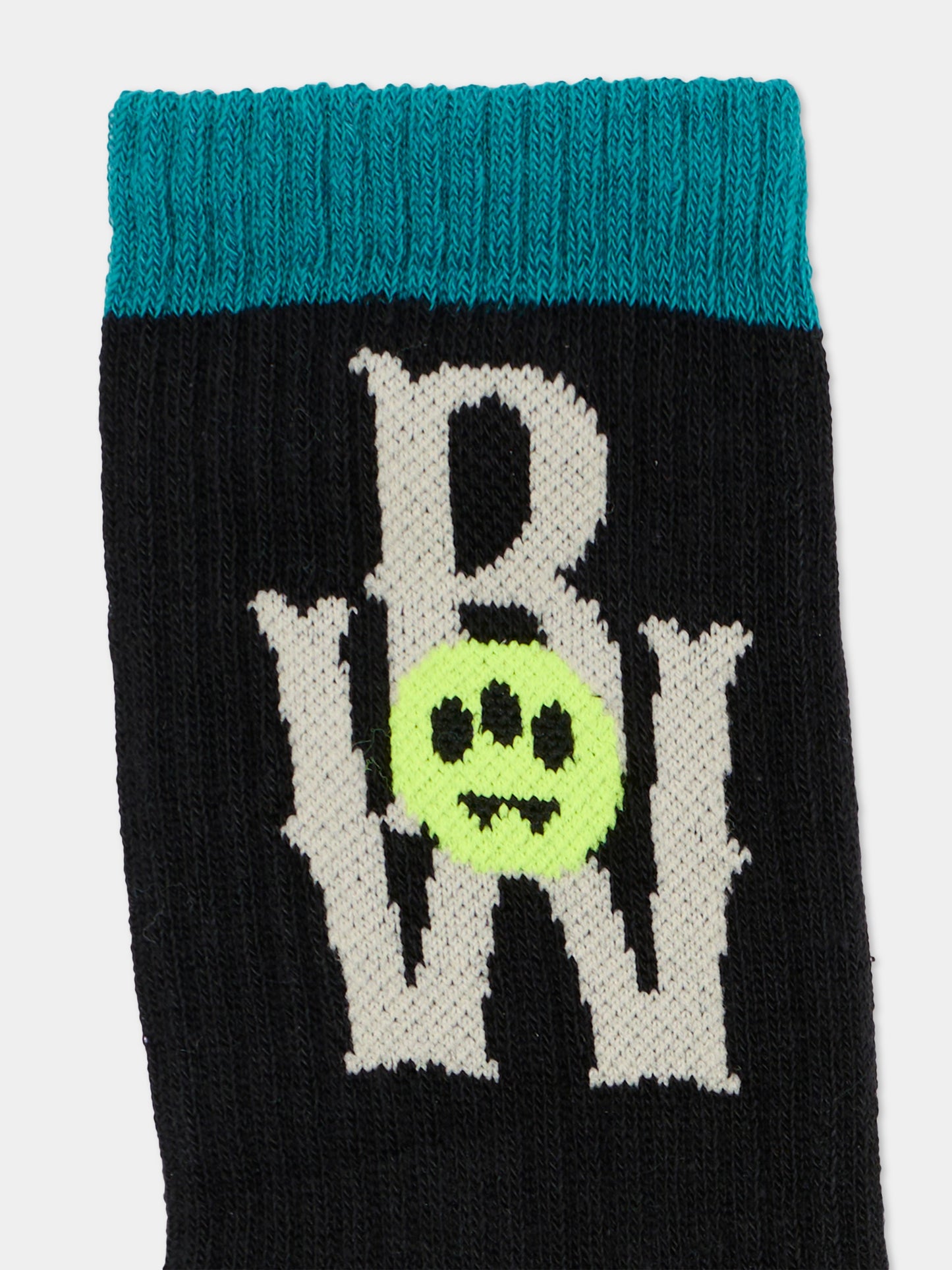 Calze nere per bambini con logo,Barrow,F5BKJUSO087 110