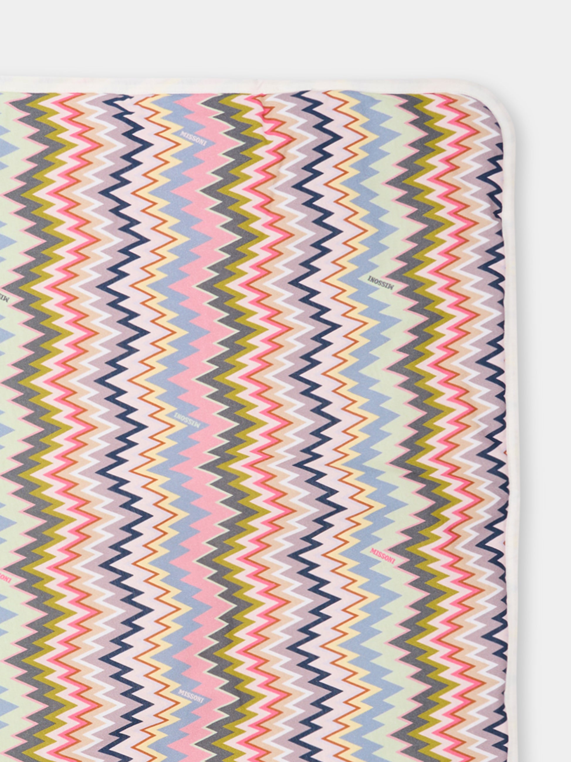 Coperta multicolor a zig zag per neonata,Missoni,MX0010 Z3293 528MC