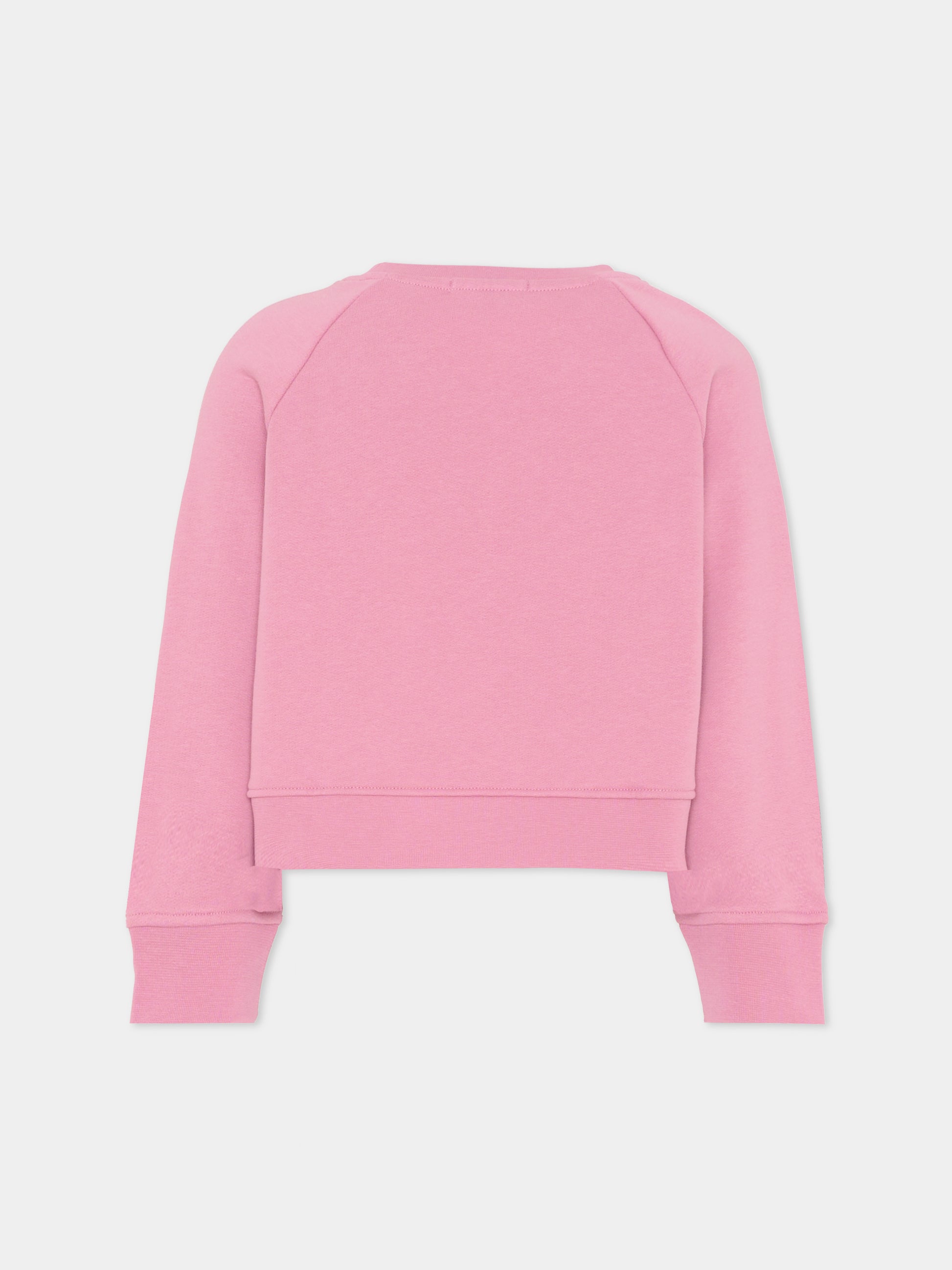Felpe rosa con logo per bambina,Stella Mccartney Kids,TX4B20 Z0453 51I
