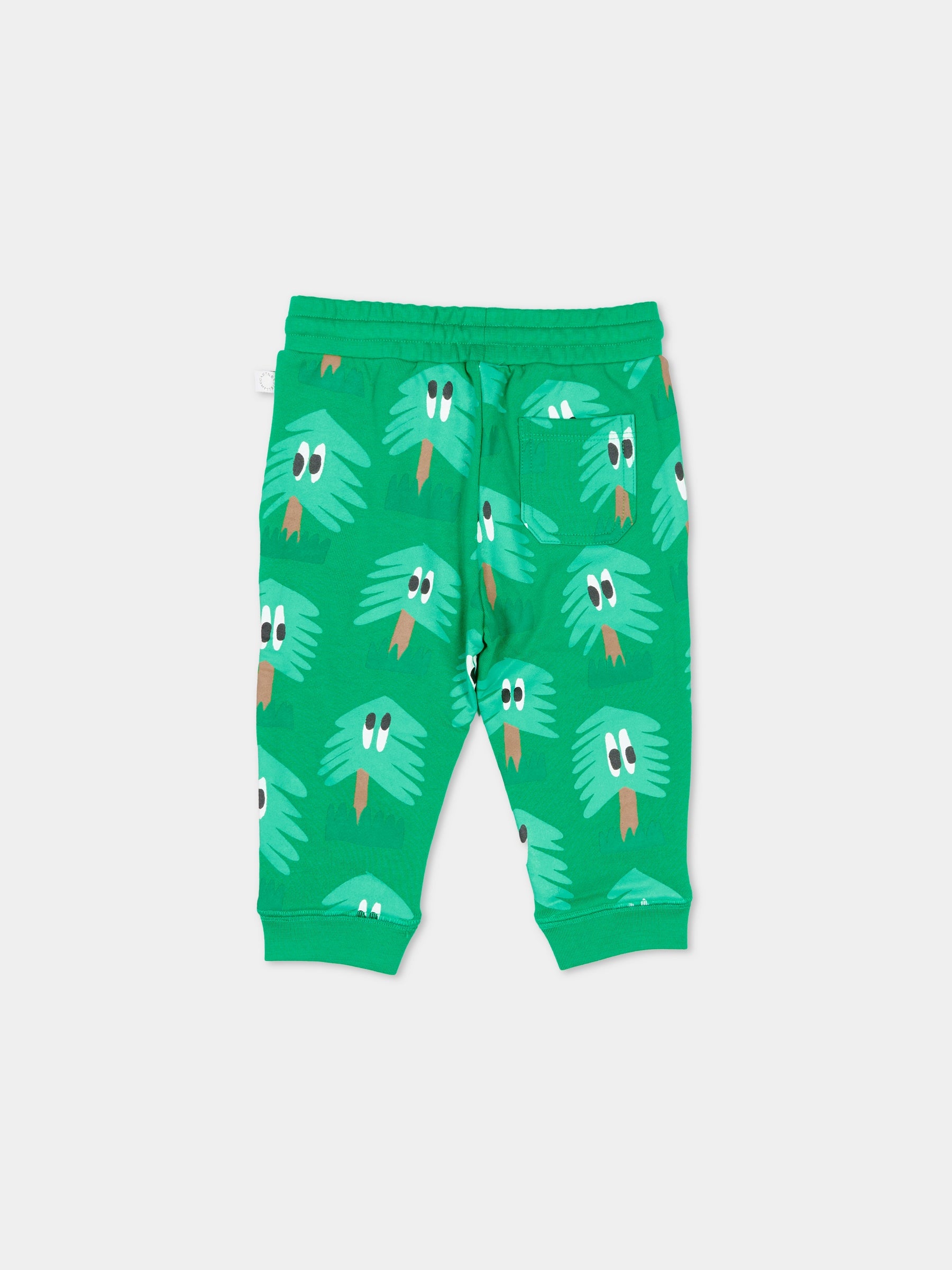 Pantaloni verdi con abeti per neonato,Stella Mccartney Kids,TX6600 Z3161 712MC