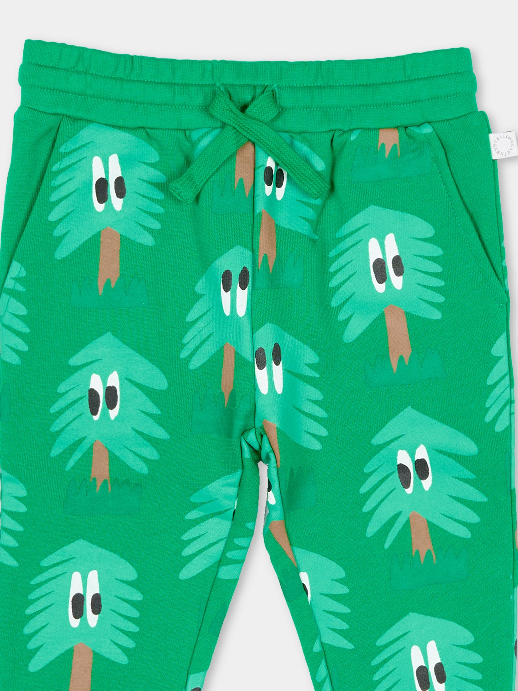 Pantaloni verdi con abeti per neonato,Stella Mccartney Kids,TX6600 Z3161 712MC