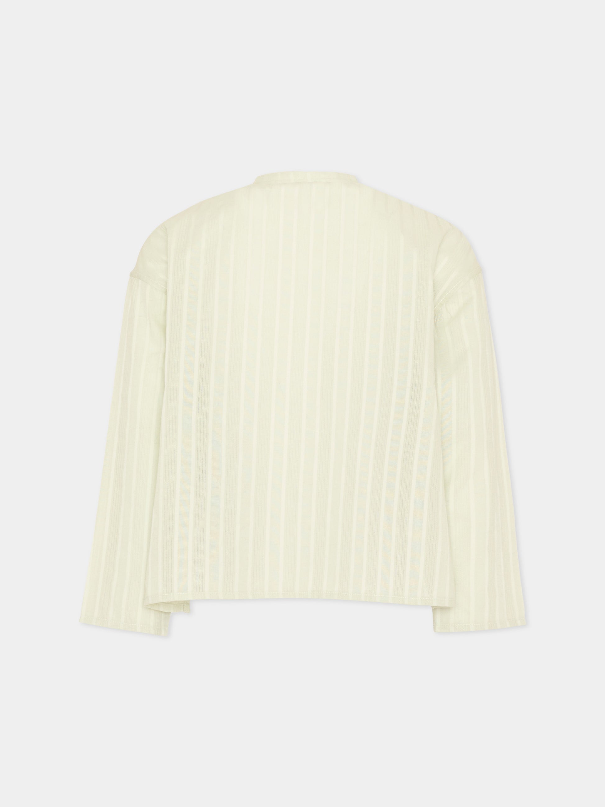 Camicia verde per bambino a righe,Vélocipède,VLC-AW25/26-SH003 AQUA