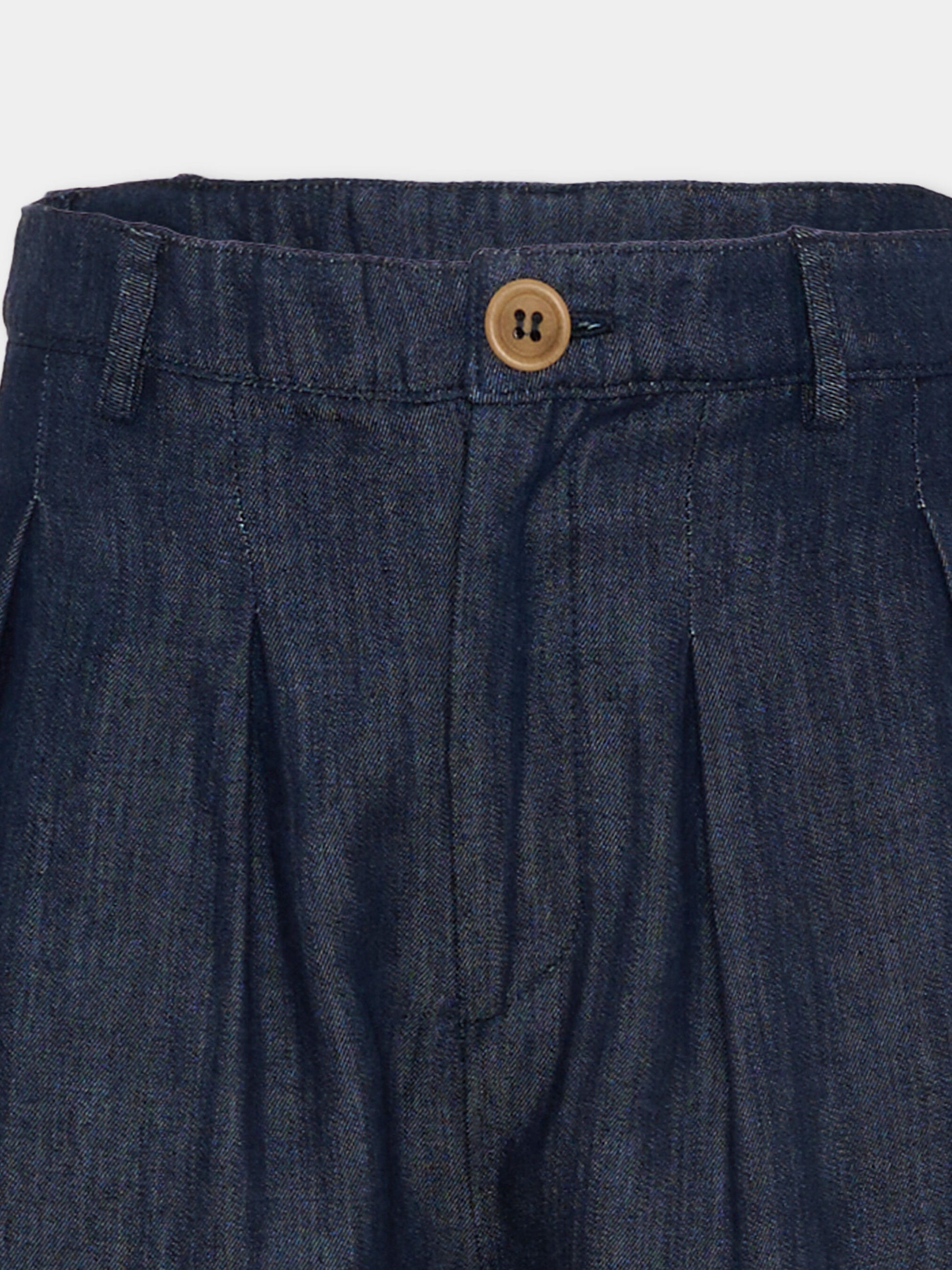 Shorts blu per bambino in denim,Vélocipède,VLC-SS26-TR004 MIDNIGHT
