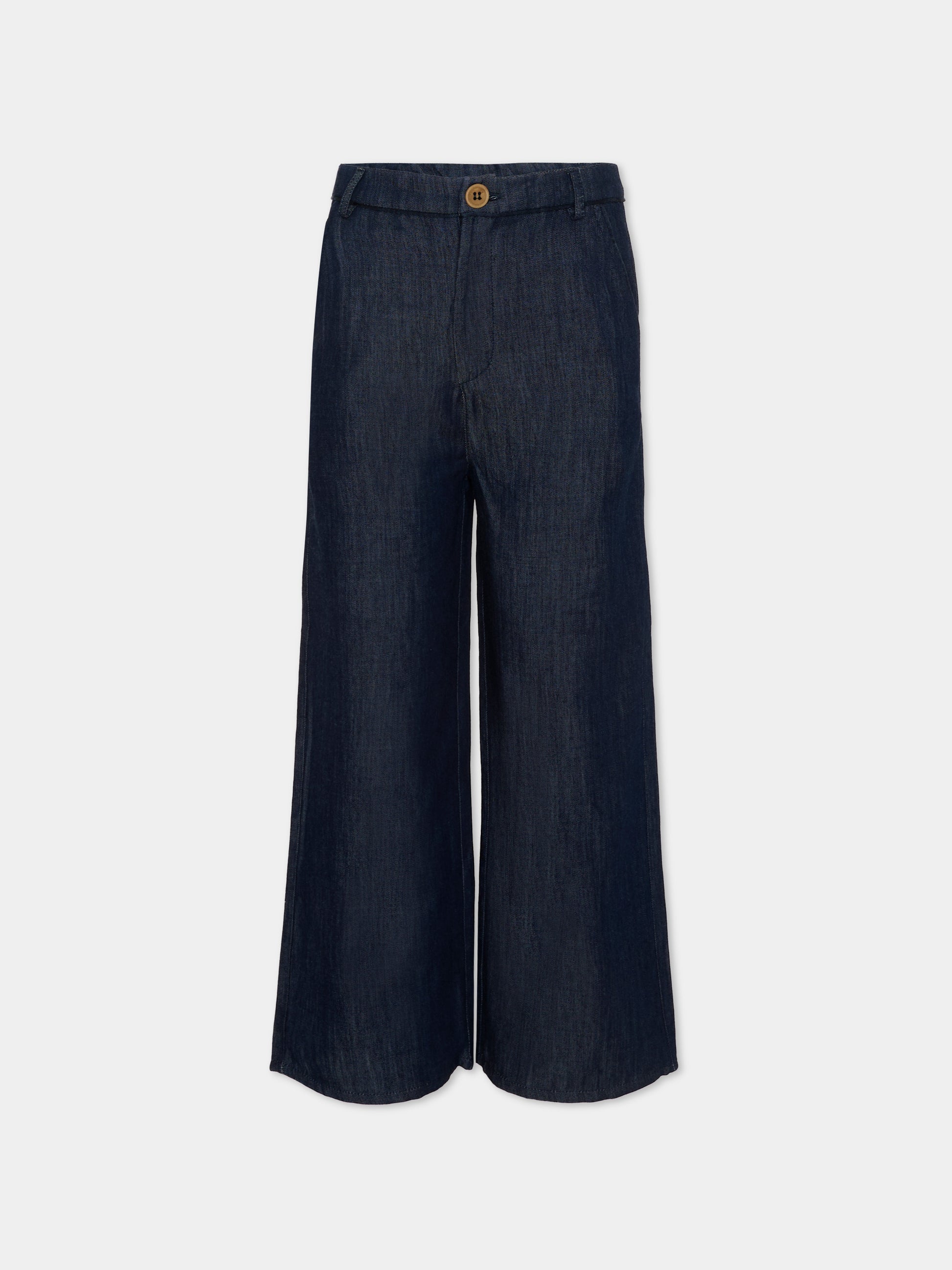 Pantaloni blu per bambino in denim,Vélocipède,VLC-AW25/26-TR001 MIDNIGHT