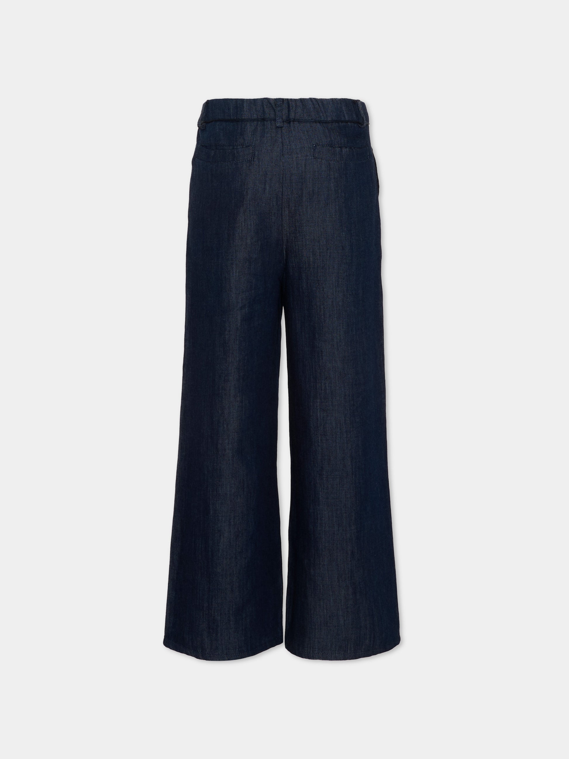 Pantaloni blu per bambino in denim,Vélocipède,VLC-AW25/26-TR001 MIDNIGHT