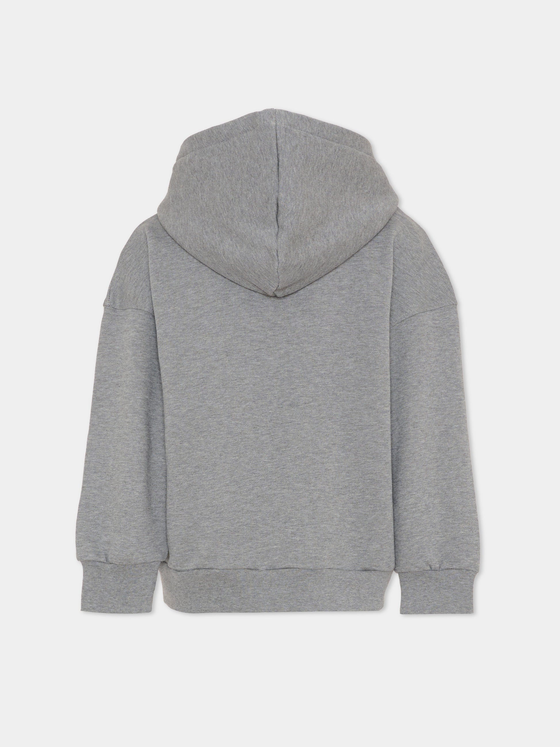 Felpa grigia per bambini con smile e logo,Barrow,F5BKJUZH049 104