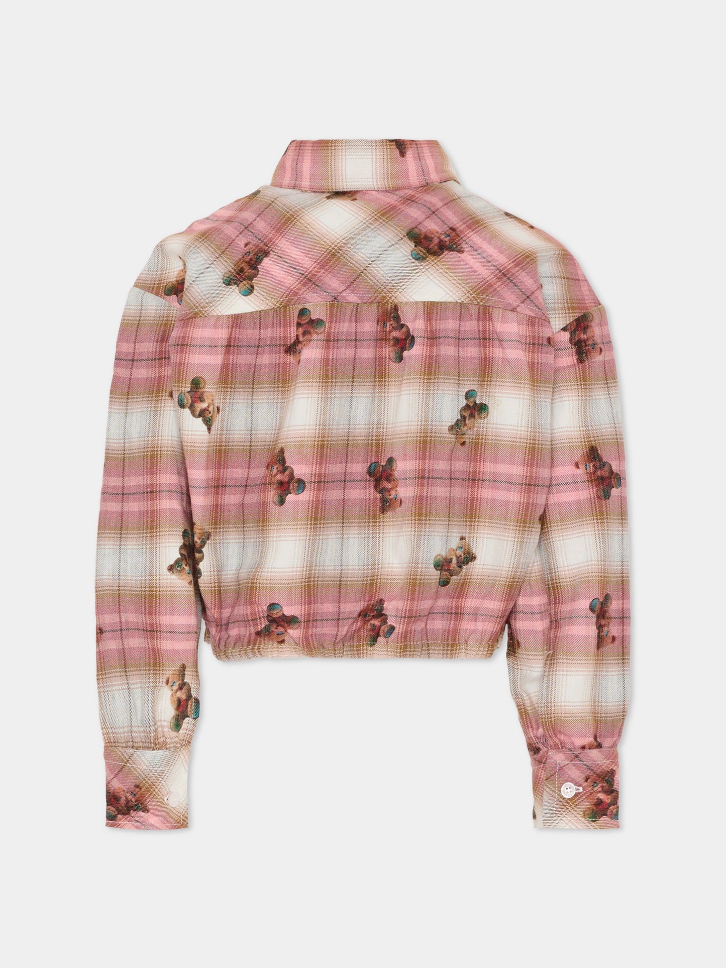 Camicia crop multicolor per bambina con Bear,Barrow,F5BKJGSI162 140