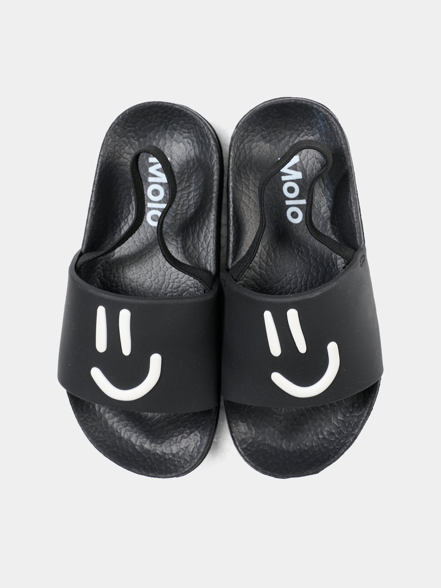 Ciabatte Zhappy nere per bambini con smile,Molo,7S26U201 0099